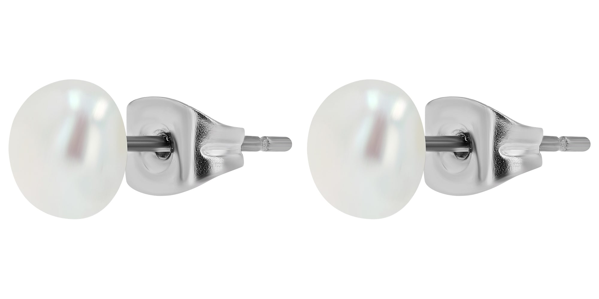 Adelia´s Paar Ohrhänger "Damen Ohrringe – Ohrstecker aus Titan mit Süßwasse günstig online kaufen