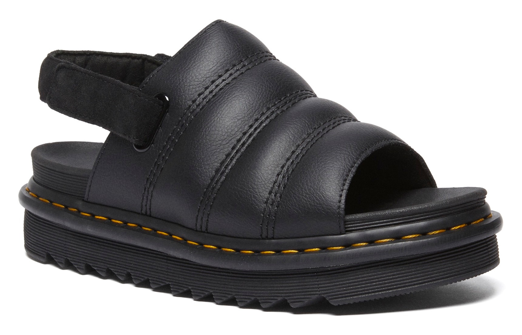 DR. MARTENS Plateausandale »Zebrilus«, Plateausandale, Riemchensandale mit gesteppter Bandage
