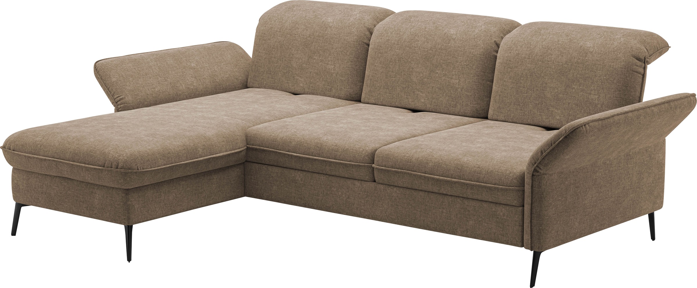sit&more Ecksofa »Emely«, mit Sitztiefenverstellung optional mit Bettfunktion und Bettkasten