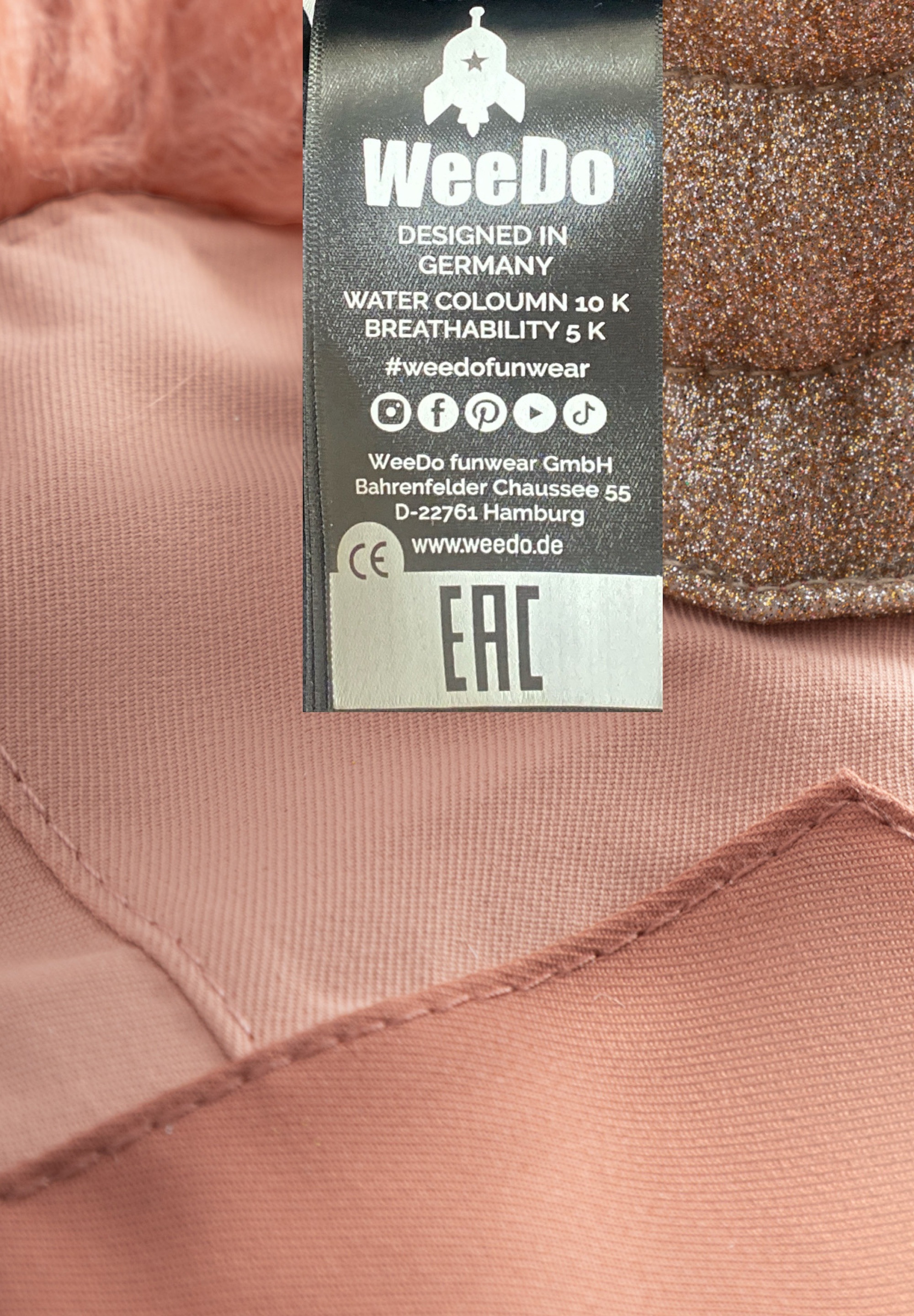 WeeDo Schneeoverall »UNIDO GLITTER Schneeanzug« Mitwachsender Schneeanzug