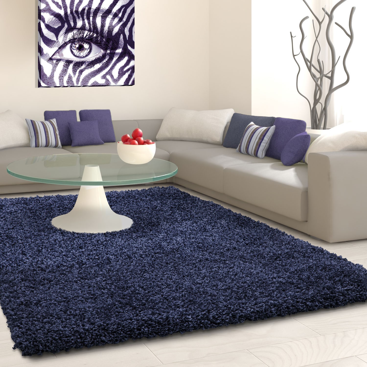 Ayyildiz Teppiche Hochflor-Teppich "Life Shaggy 1500, auch als Läufer und in Rund erhältlich" rechteckig 30 mm Höhe Langflor, uni, große Farb- und Größenauswahl. Wohnzimmer, alle Räume