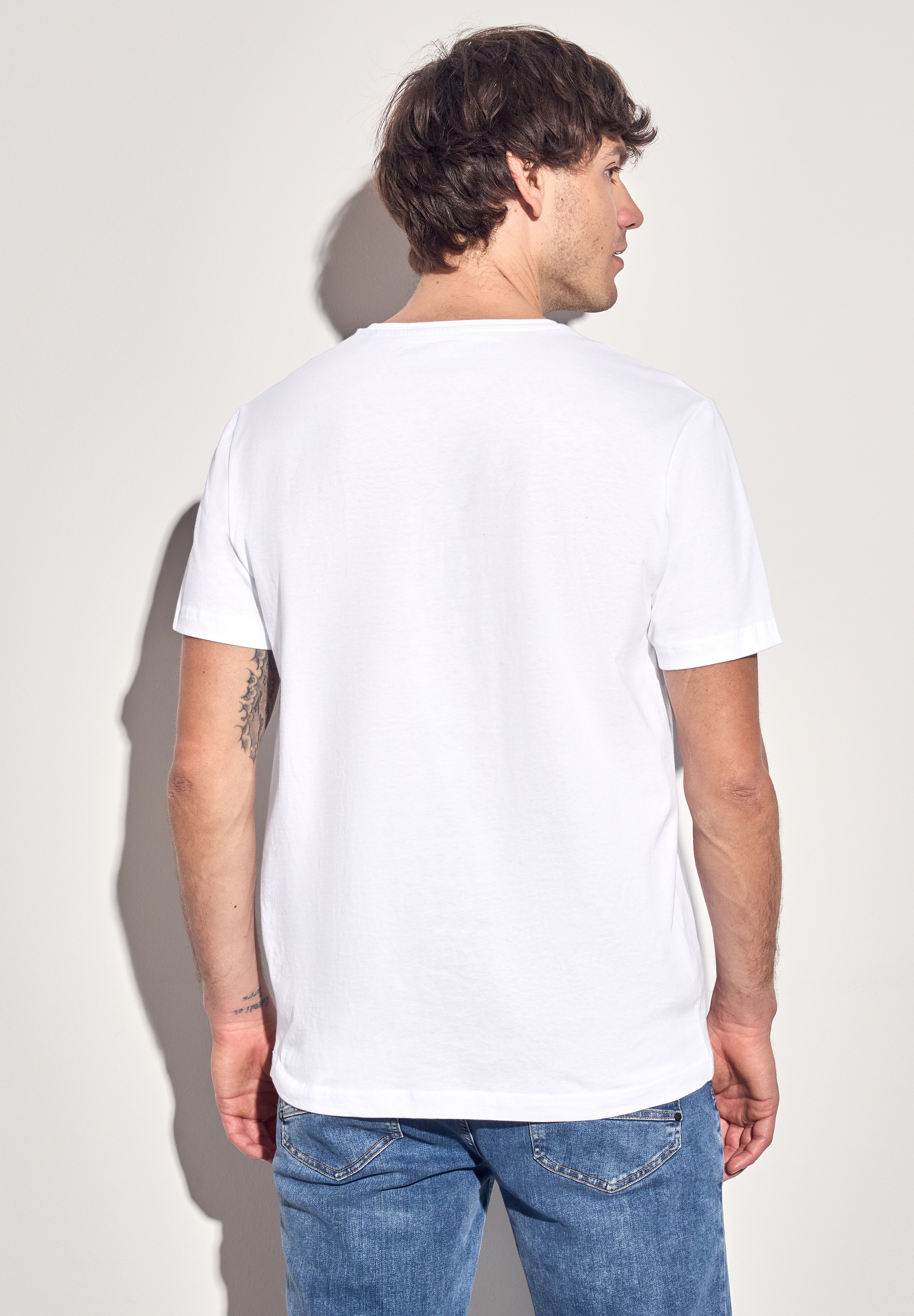 STREET ONE MEN T-Shirt, mit Rundhalsausschnitt günstig online kaufen