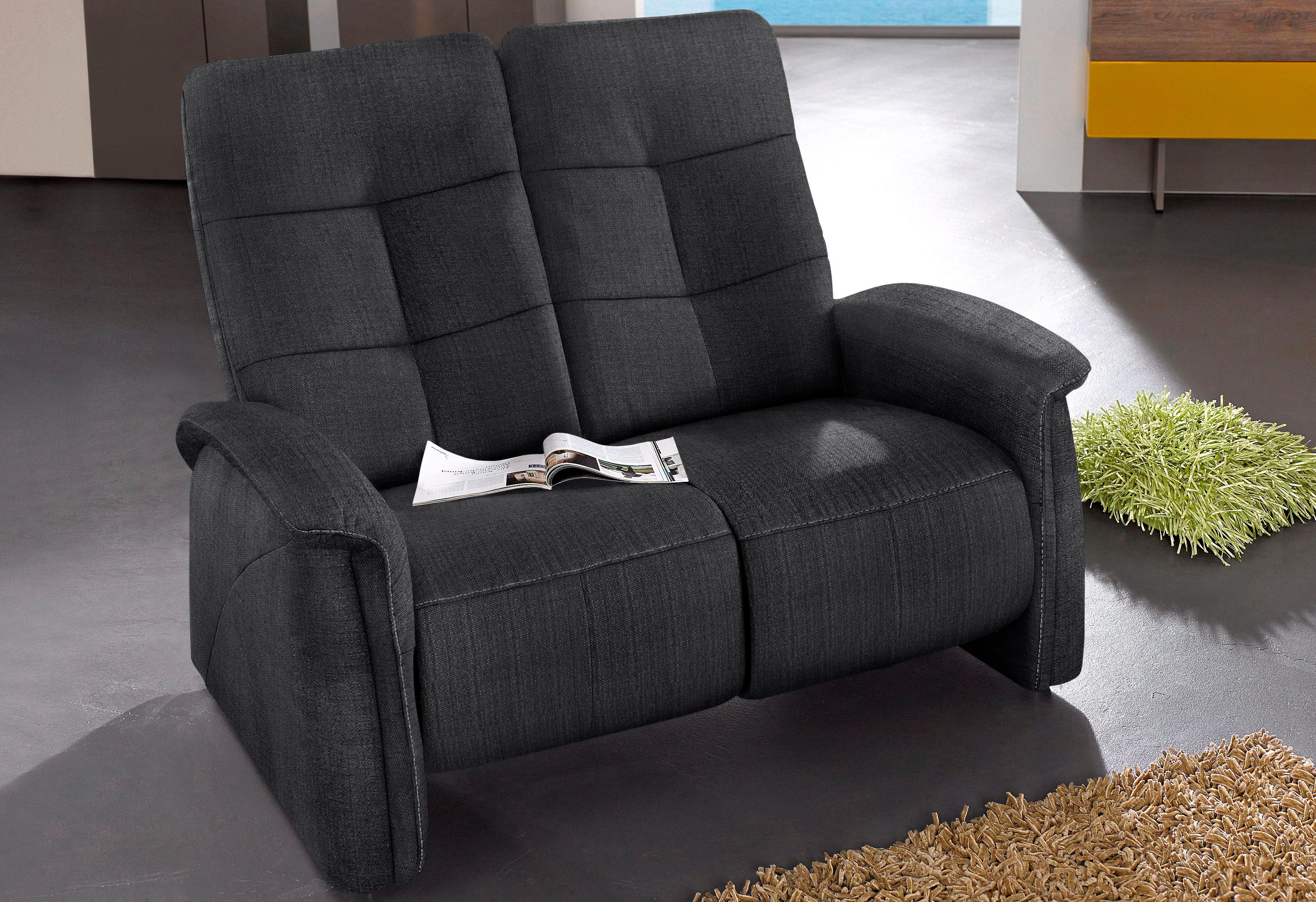 exxpo - sofa fashion "Tivoli, Kinosofa, bequem und komfortabel durch die Relaxfunktion" (2-sitzig), schmale Armlehnen
