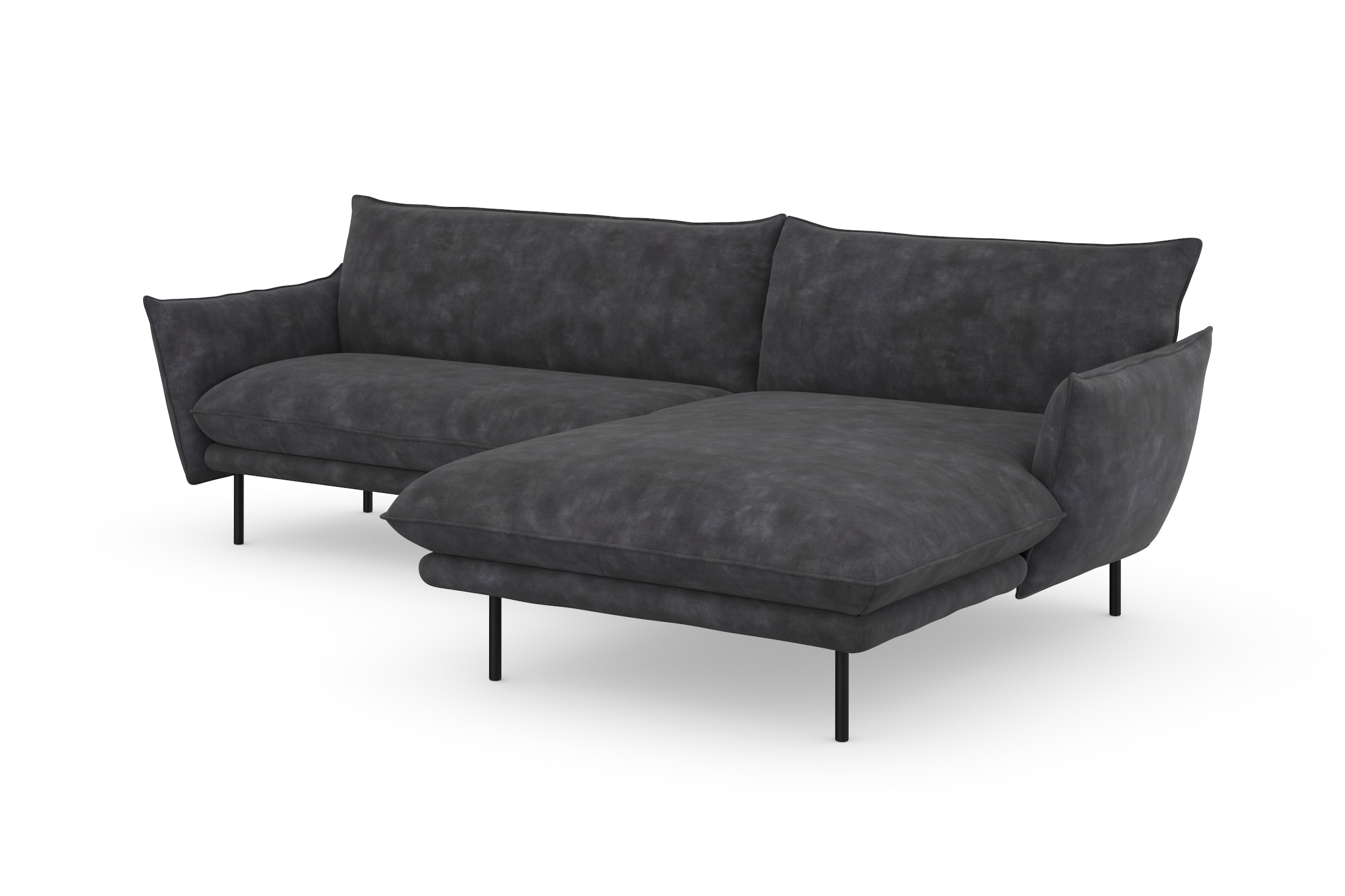 andas Ecksofa »Stine L-Form«, Besonderes Design durch Kissenoptik und Keder, by Morten Georgsen