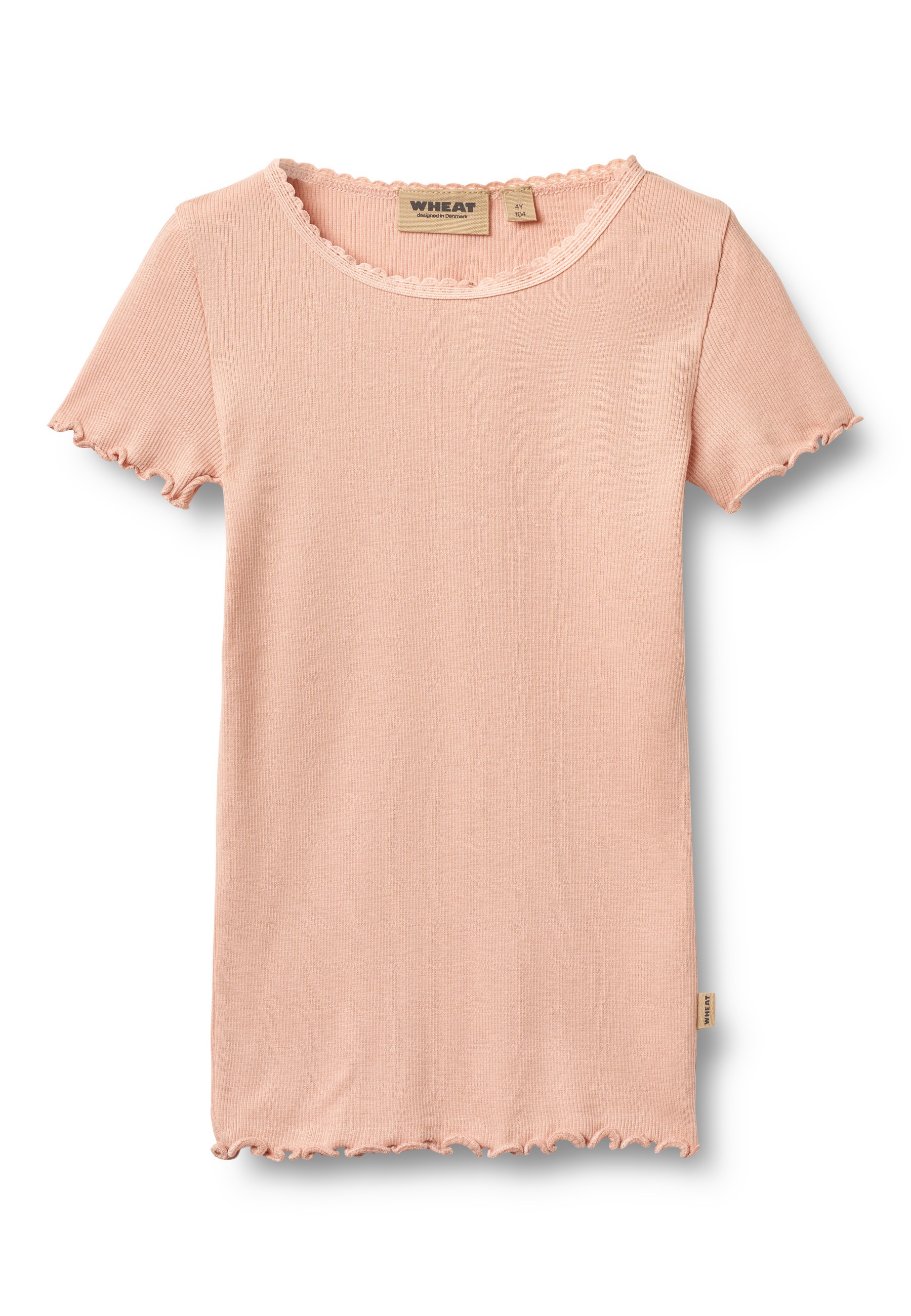 WHEAT T-Shirt "WHEAT Rippen T-Shirt S/S Katie" 1