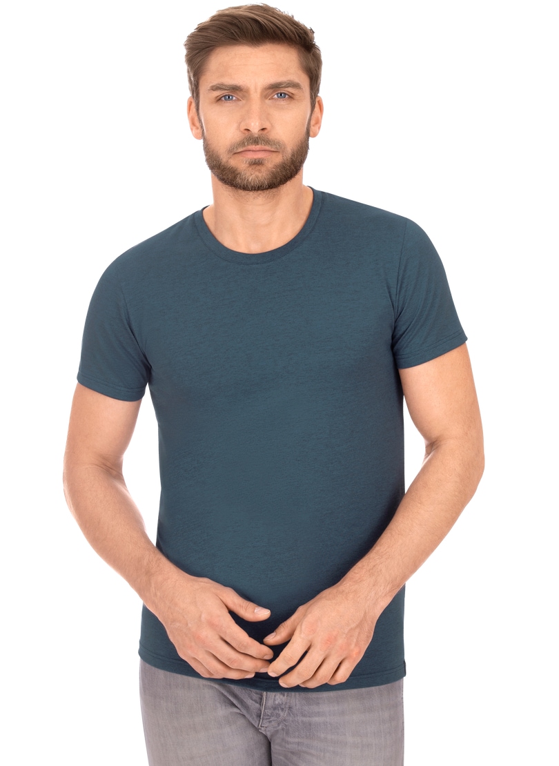 Trigema T-Shirt "TRIGEMA Slim Fit T-Shirt aus DELUXE Baumwolle" 1 Stk. tlg. günstig online kaufen
