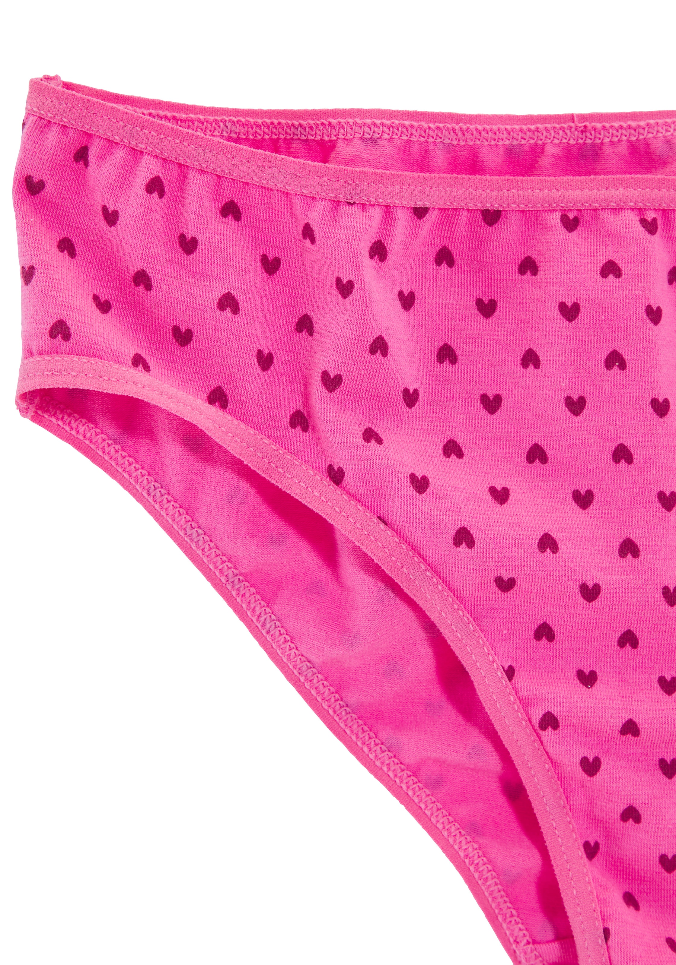 petite fleur Bikinislip Packung, 8 Stk. mit Sternen-Print und unifarben