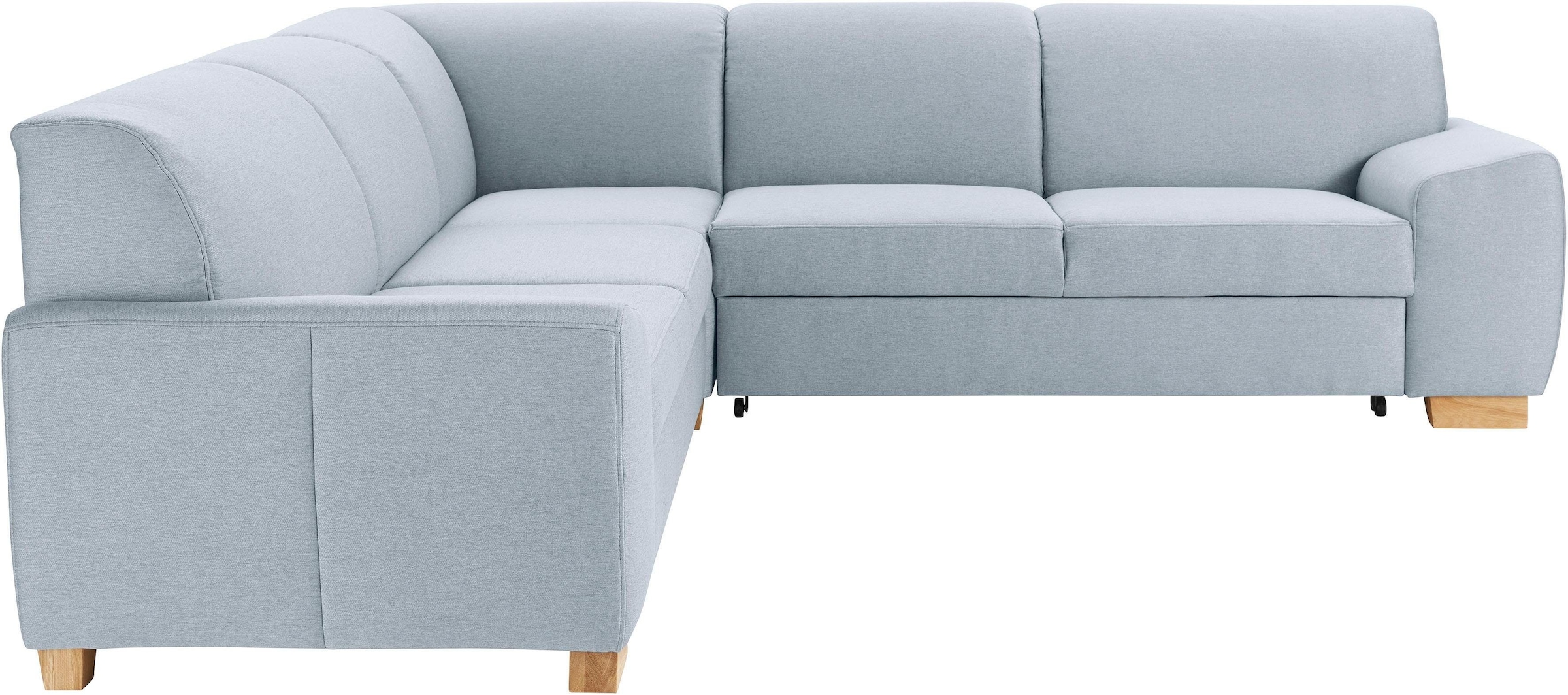DOMO collection Ecksofa »Incanto kubische Formensprache, komfortabel, flache Armlehnen, L-Form« wahlweise mit Bettfunktion