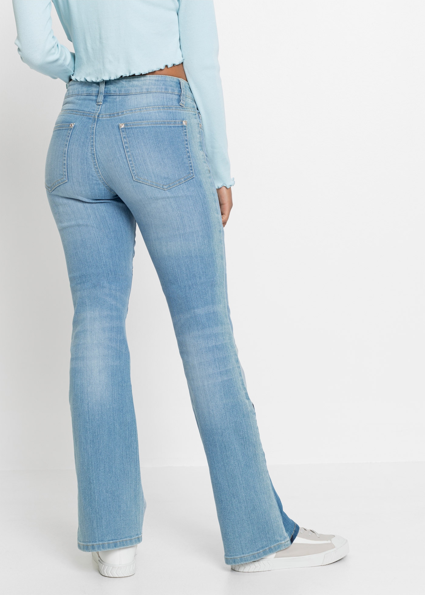 bonprix Schlagjeans »Flared-Jeans Mid Waist« Flared-Jeans Mid Waist