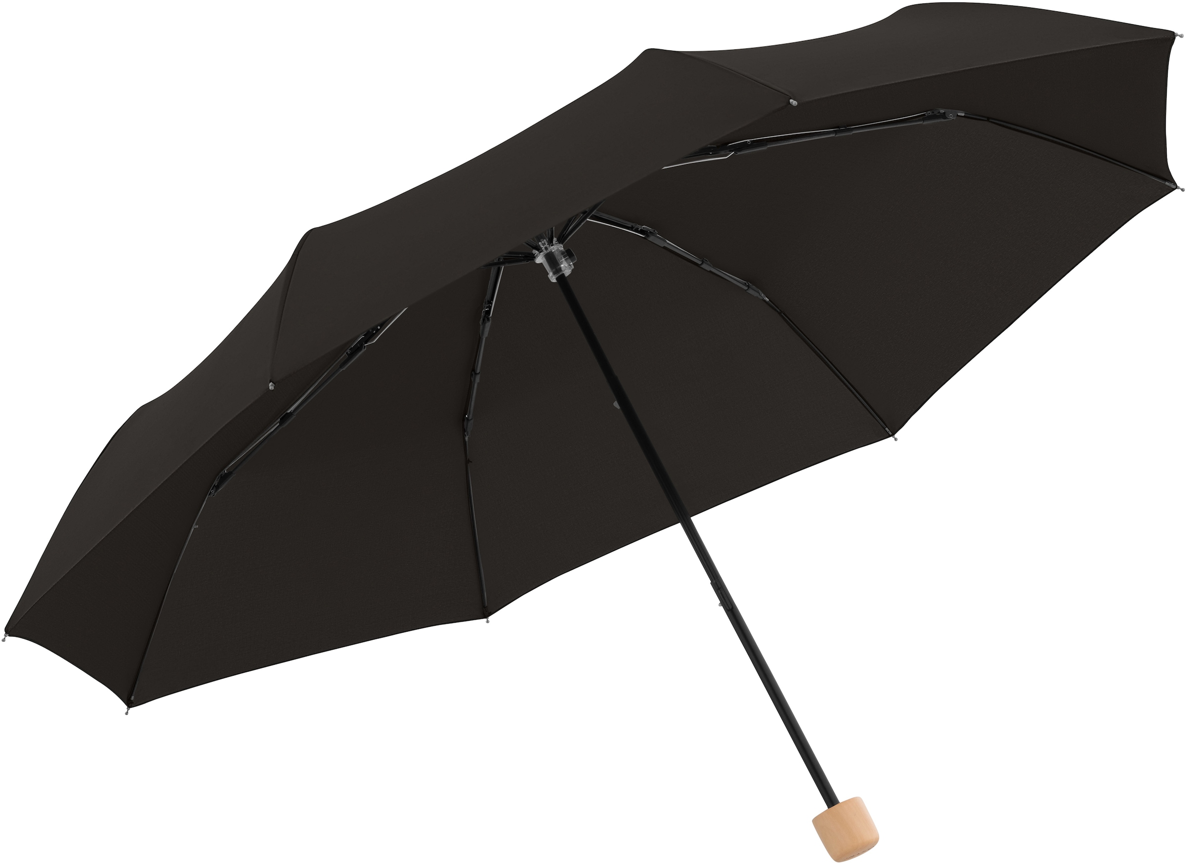 Black Friday doppler® simple Griff aus FSC®- aus black«, weltweit - BAUR recyceltem Taschenregenschirm | »nature mit Mini, Wald Material schützt