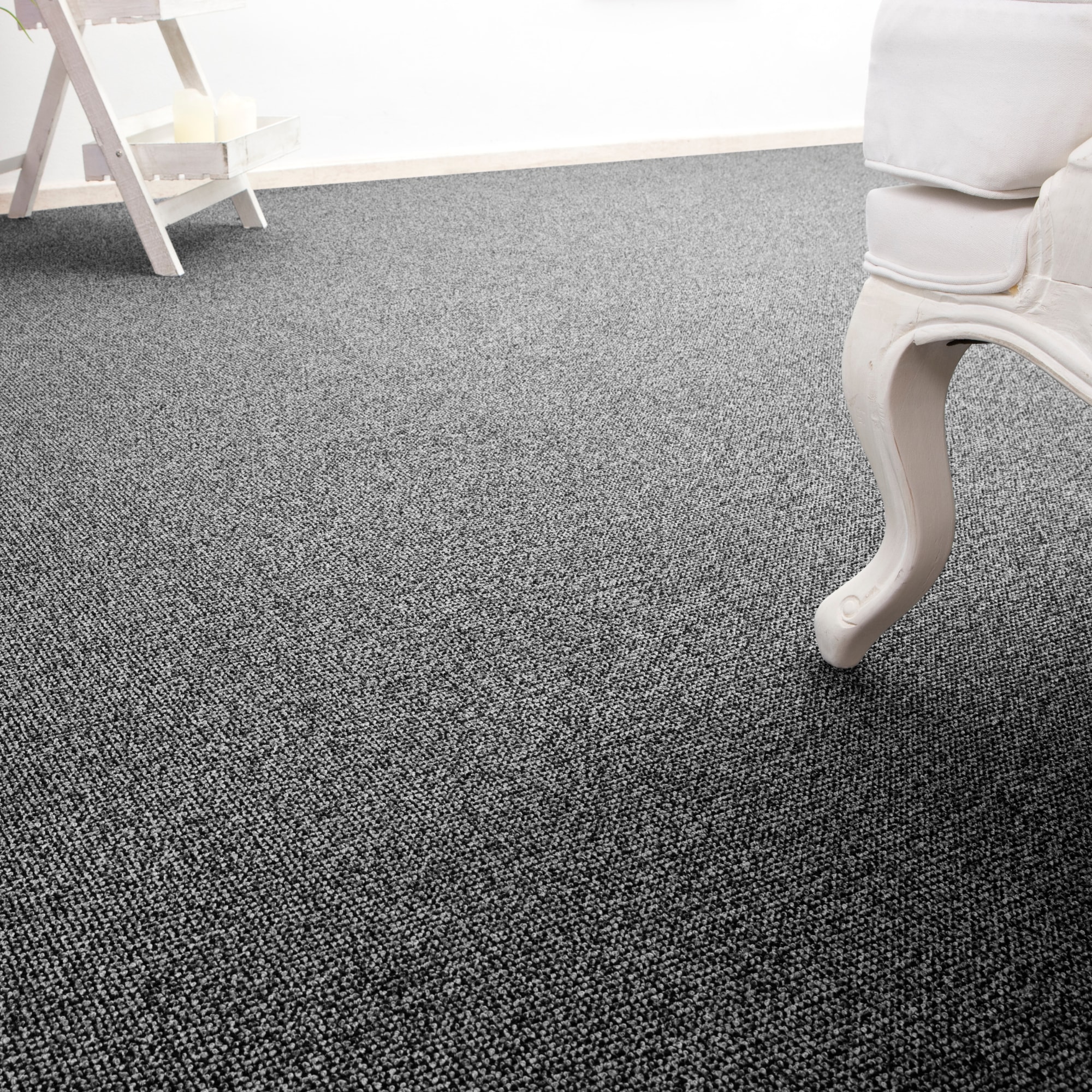 Andiamo Teppichboden "Carlos, Feinschlinge, Gesamthöhe 6,5 mm, Made in Netherlands" rechteckig melierte Optik, Breite 200, 400 cm oder 500 cm, strapazierfähig