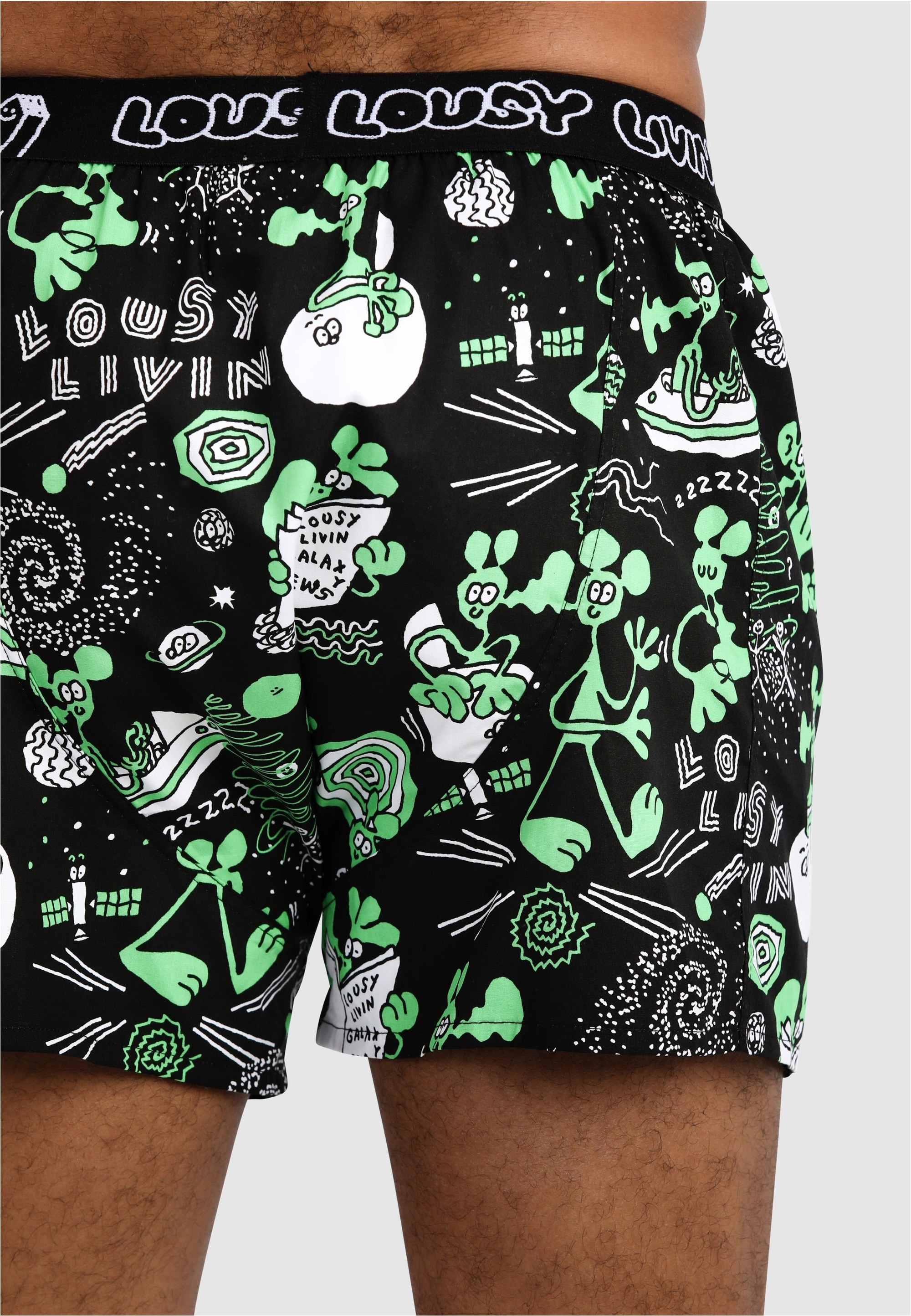 Lousy Livin Boxershorts »2Pack Boxershorts Outer Weedy«, 2er-Pack im lockeren Schnitt