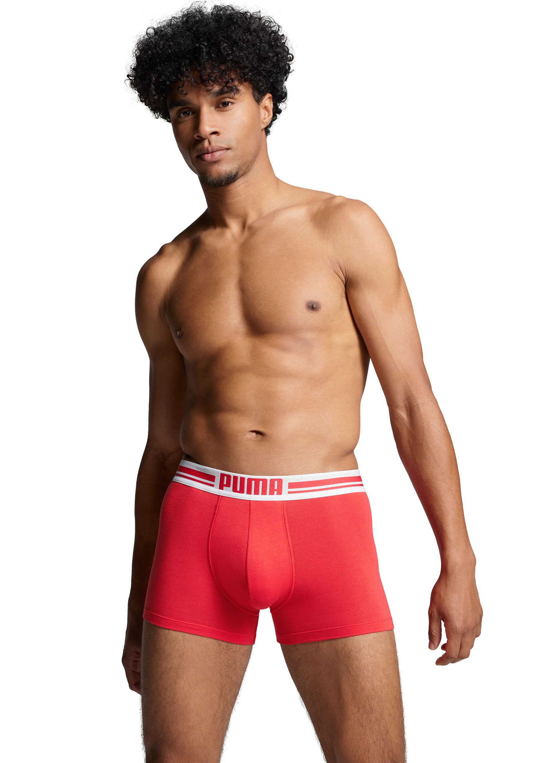 PUMA Boxer, (Packung, 2er-Pack), mit Logo-Bund