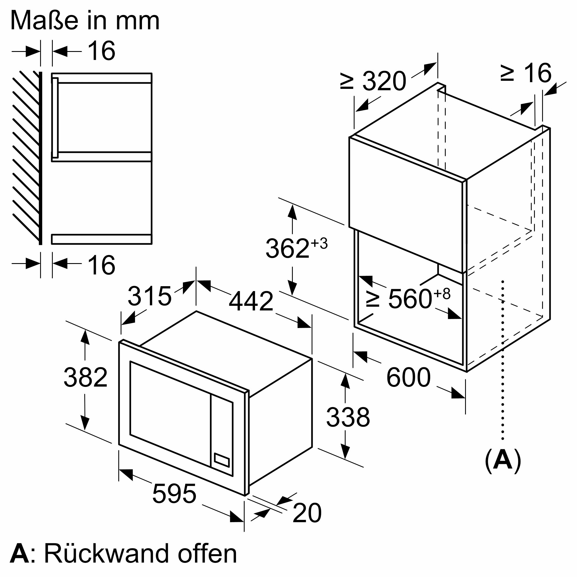 NEFF Einbau-Mikrowelle »HLAWG26S3«, Mikrowelle