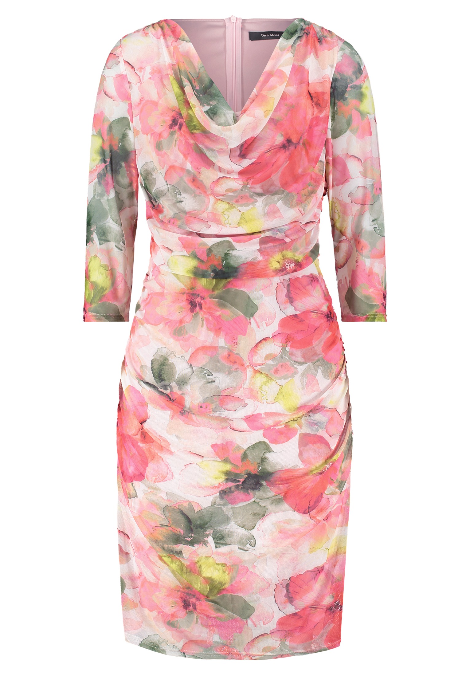 Vera Mont Etuikleid "Vera Mont Damen Etuikleid mit Blumenprint", Raffung günstig online kaufen