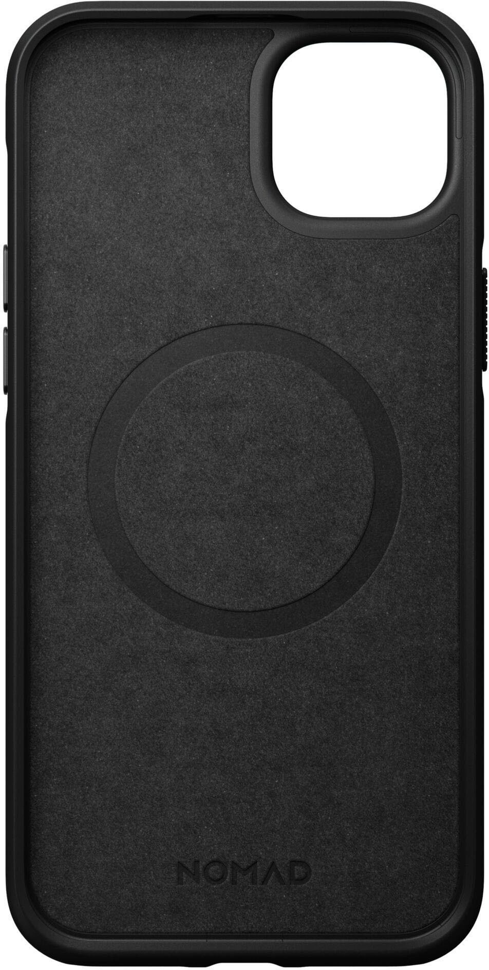 Nomad Handyhülle »Modern Leather Case iPhone 14 Max«, Polycarbonat und hochwertigem Echtleder