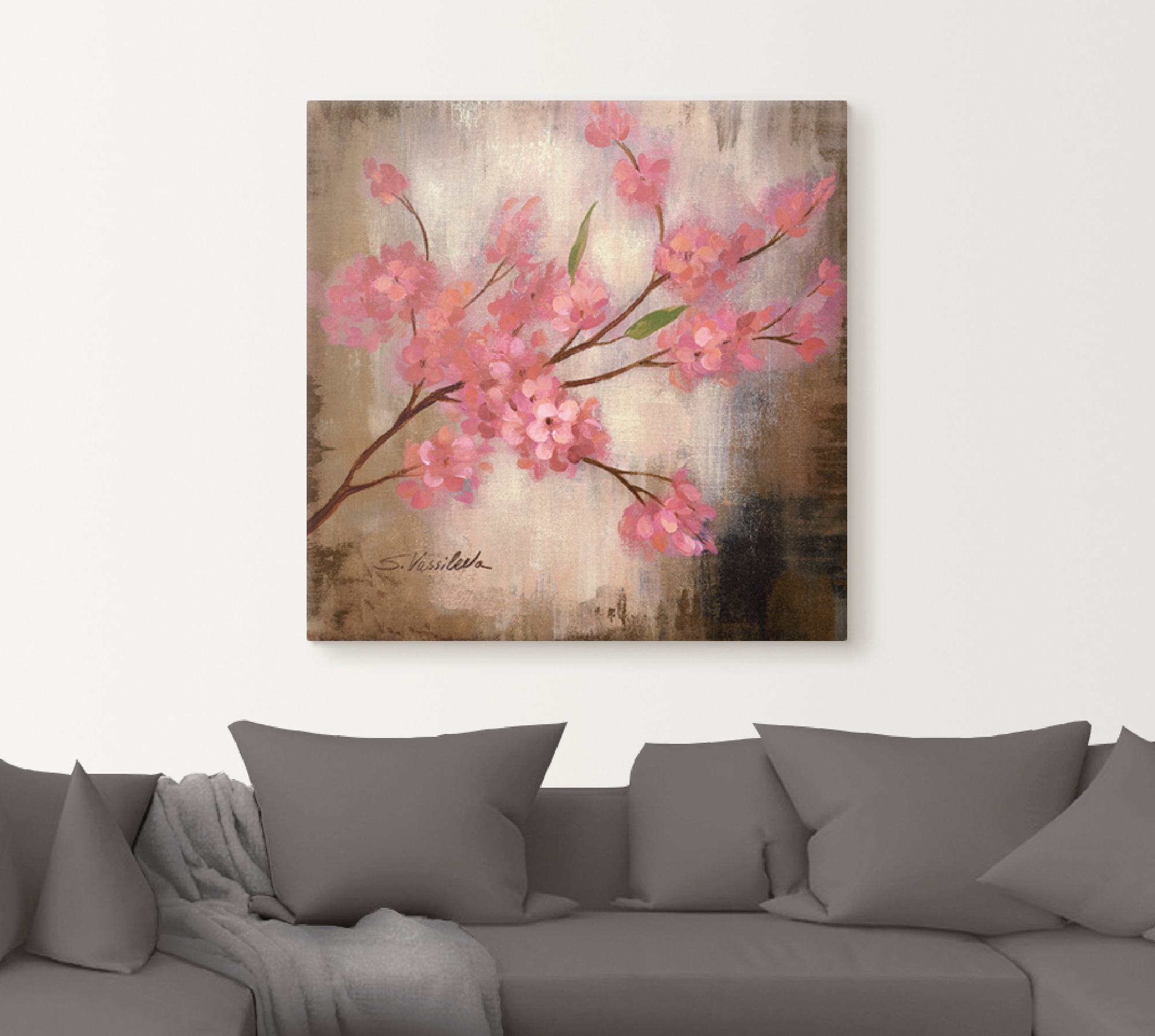 Artland Leinwandbild »Kirschblüte I«, Blumen, (1 St.), auf Keilrahmen gespannt