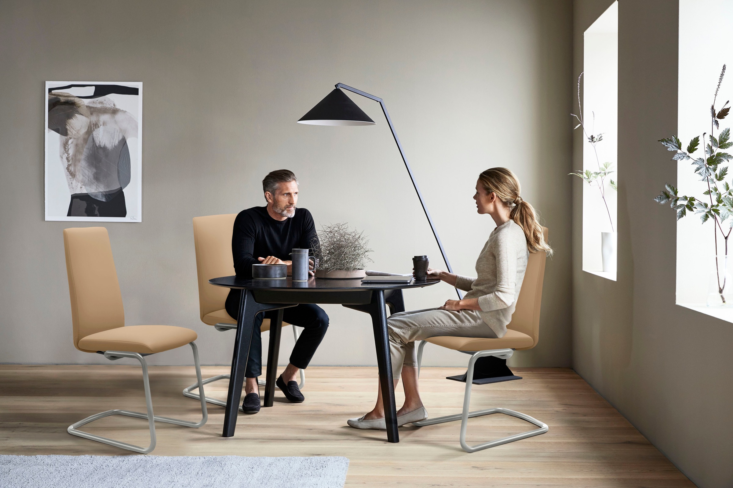 Stressless® Polsterstuhl »Laurel«, Leder PALOMA, High Back, Größe L, mit Beinen aus Stahl in Chrom glänzend