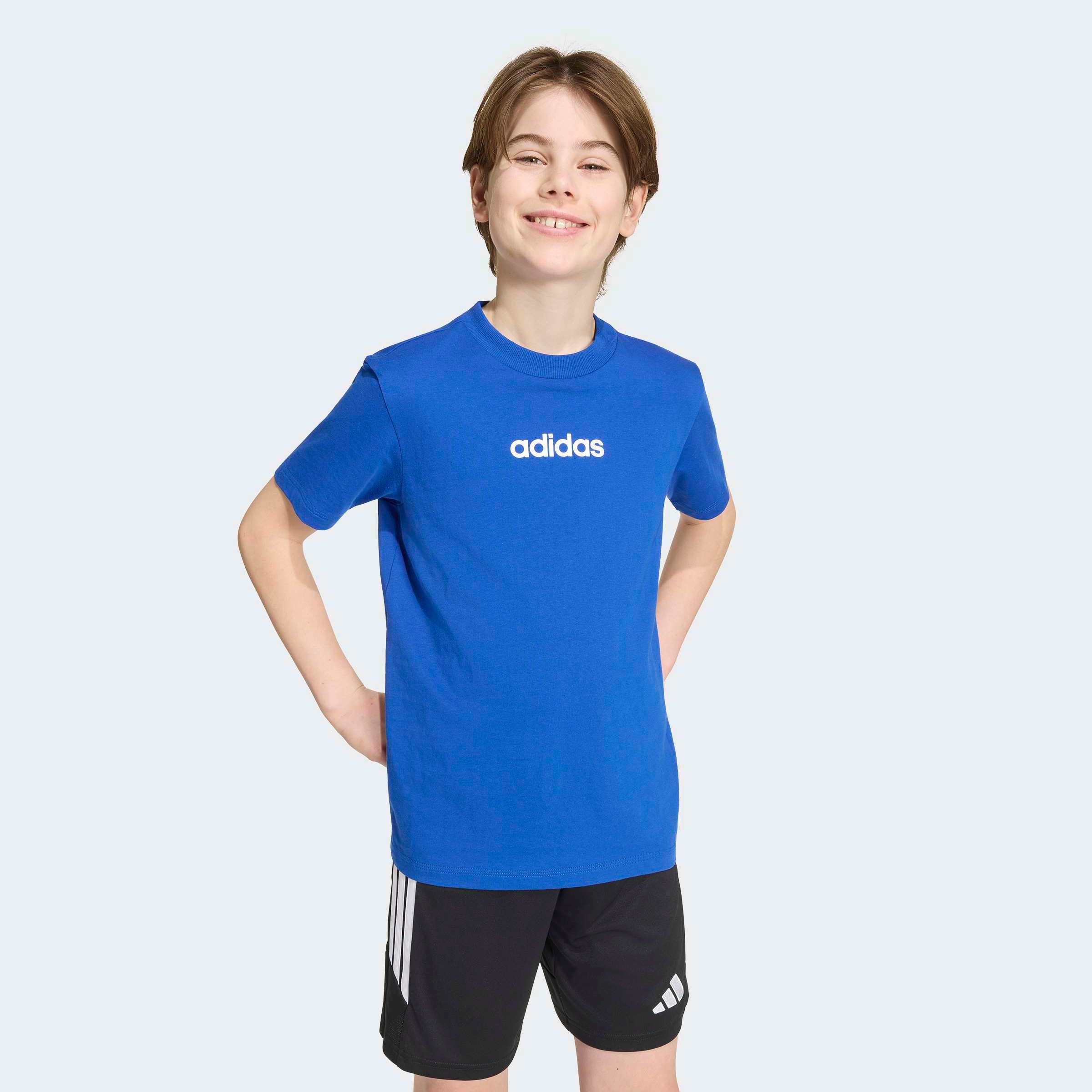 adidas Sportswear T-Shirt »J LIN TEE 160« für Kinder, mit Rundhalsausschnitt, ohne Verschluss, aus Baumwolle