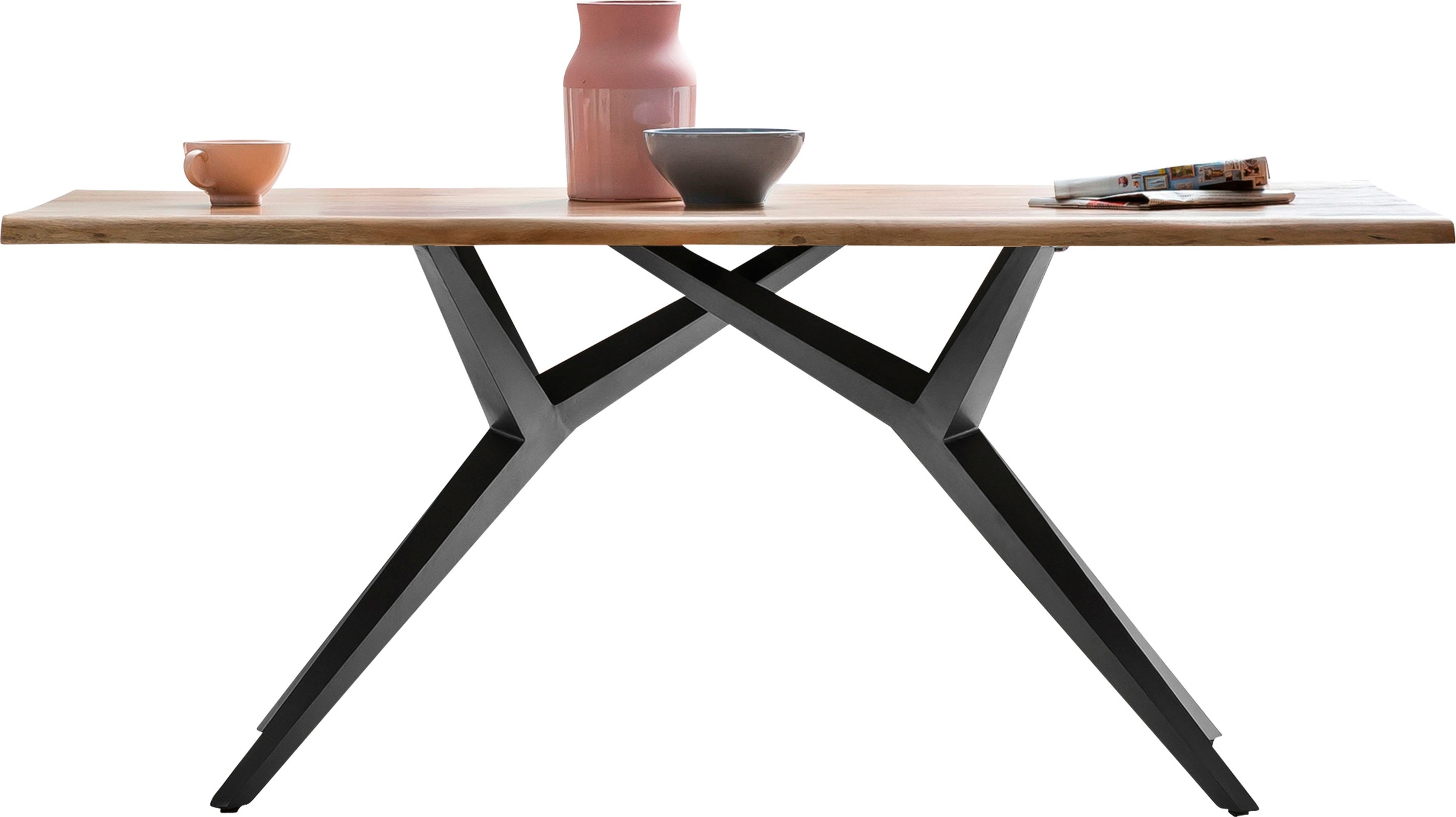 SIT Esstisch, Design-Gestell im industriellen Antiklook