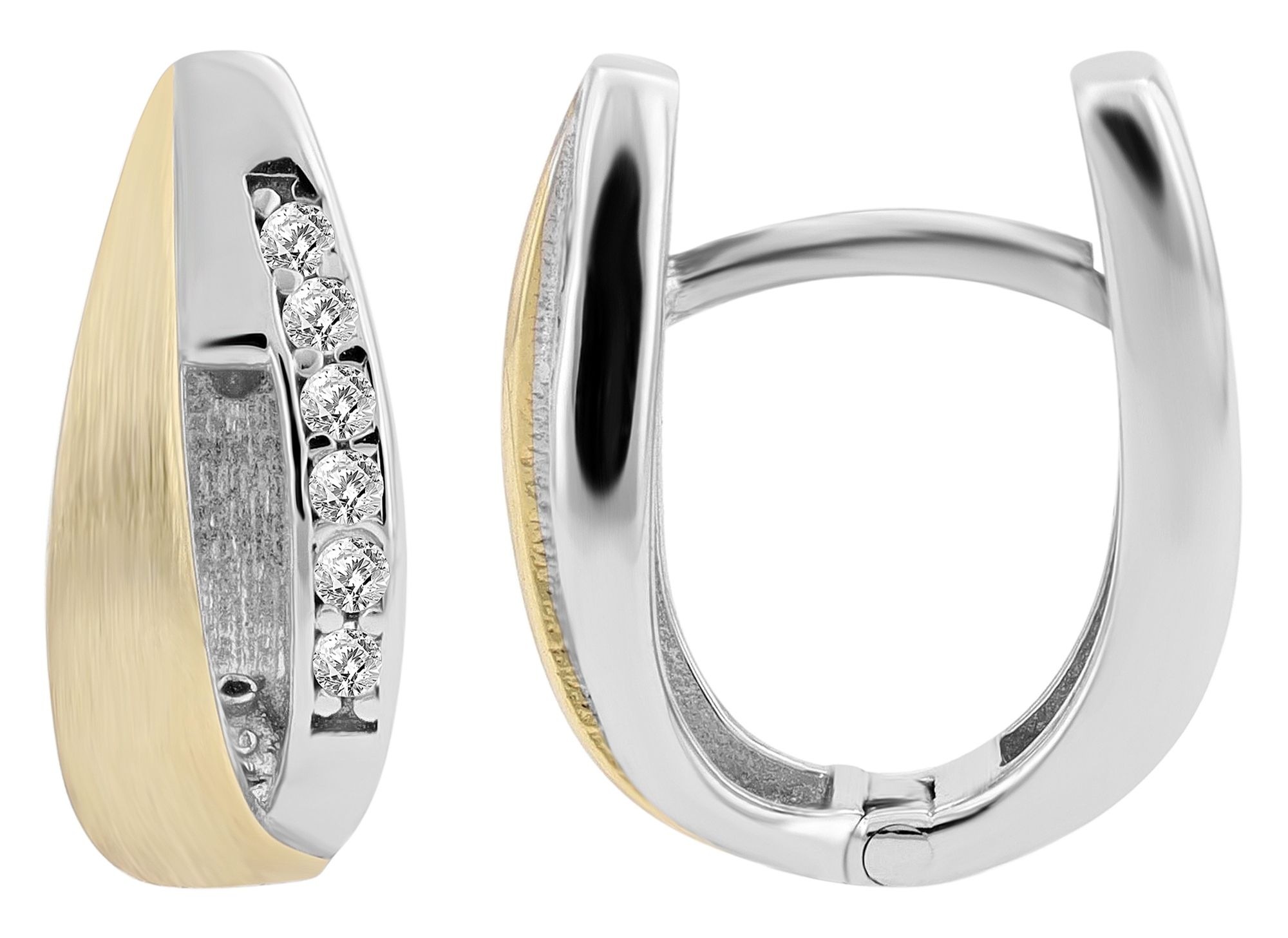 Adelia´s Klappcreolen "Damen Ohrringe – Klappcreole aus 925 Silber mit Zirk günstig online kaufen