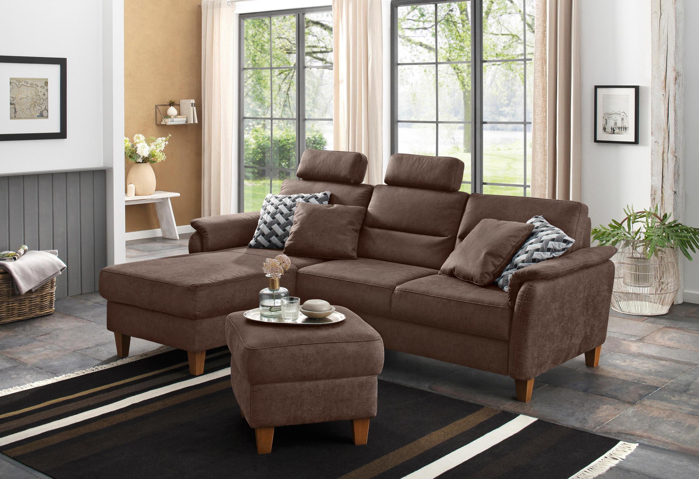 Home affaire Ecksofa "Palmera L-Form, B: 244 cm - OTTO. Verlässliche Qualit günstig online kaufen