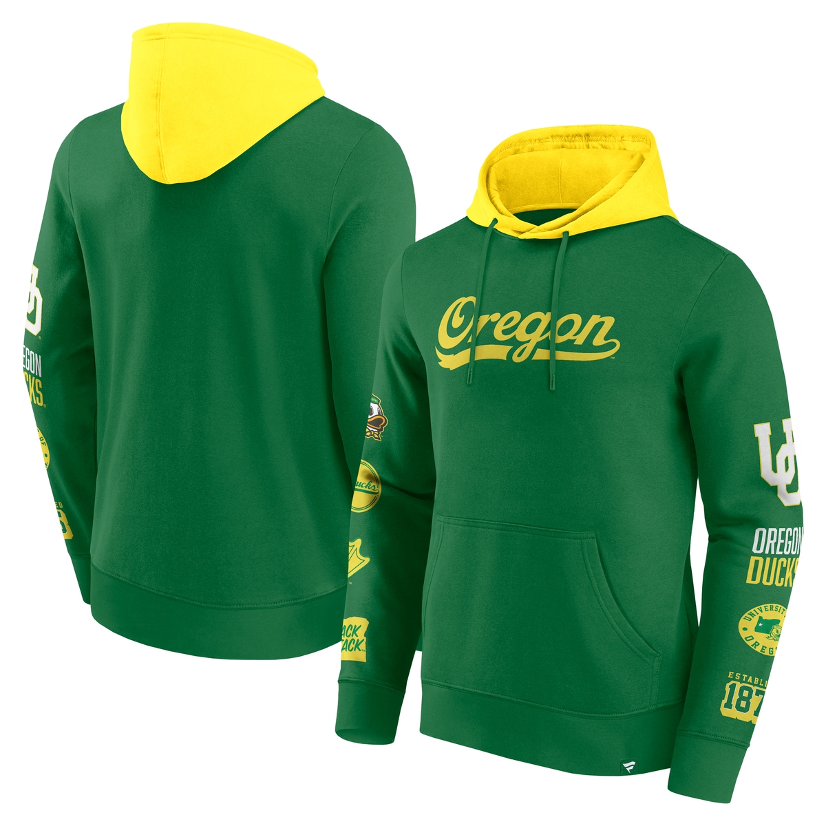 Fanatics "Fanatics Hoodie Oregon Ducks Colorblock Badge"