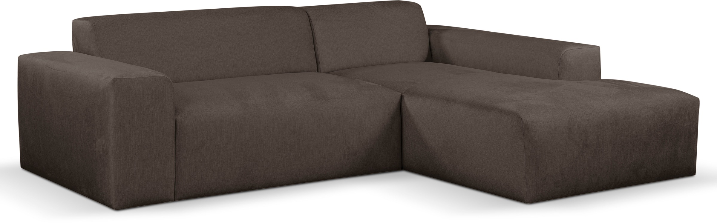 Thumbnail - WERK2 Ecksofa "Zeus-L modern & zeitlos, Breite 253 cm, bequemes Sofa" Curvy Trend Ecksofa mit urbaner Optik