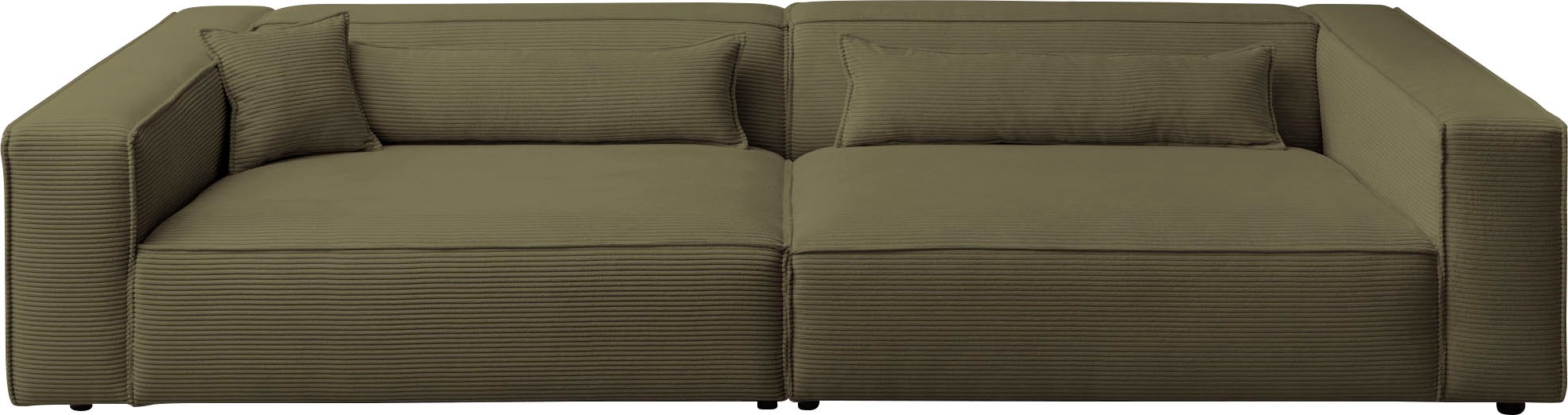 LeGer Home by Lena Gercke 3-Sitzer "PIARA XXL, Sofa mit Kedernaht in Cord, günstig online kaufen