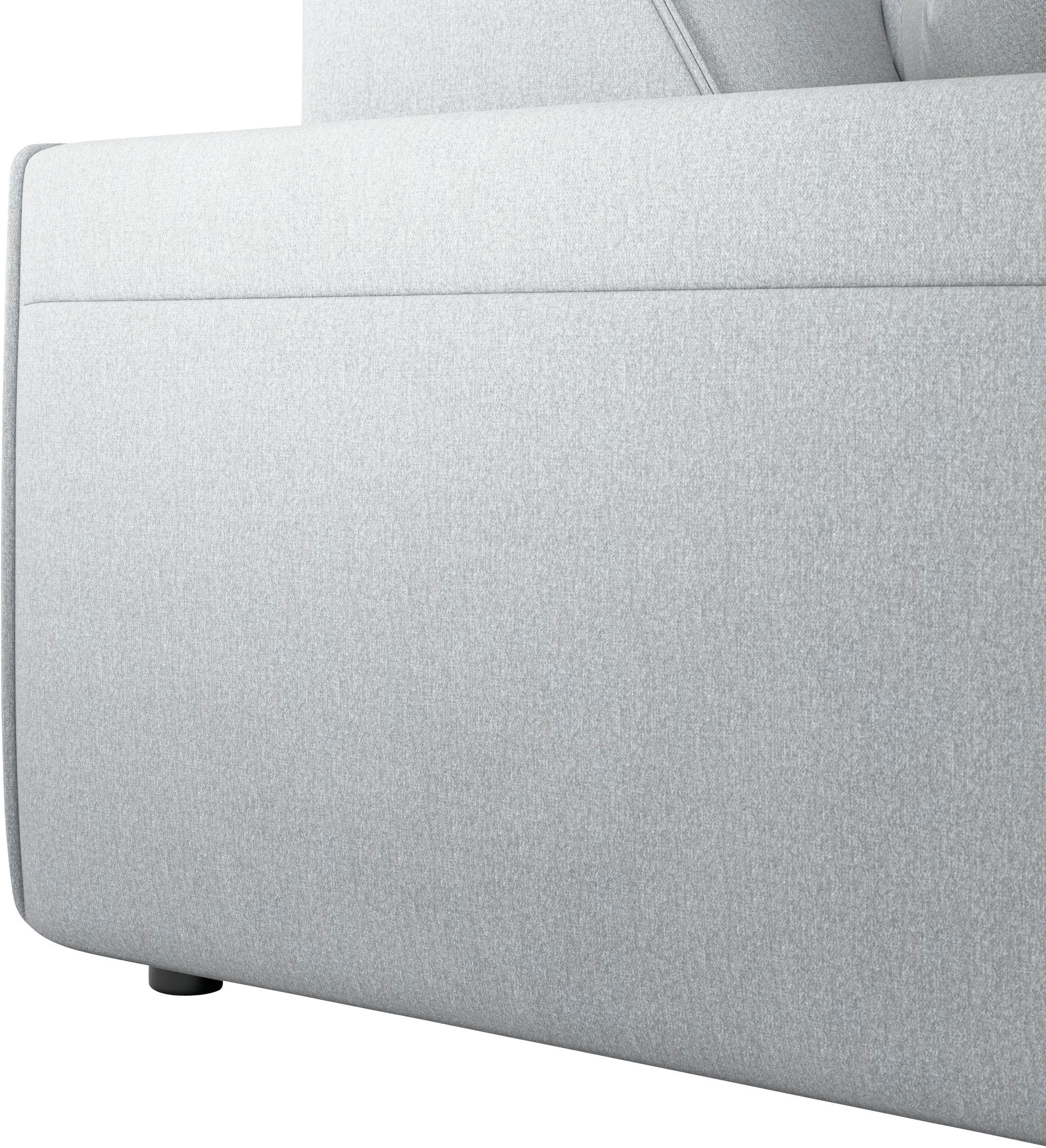andas Ecksofa »Glimminge L-Form auch in Breitcord, Feincord + Easy care-Bezug,«, Breite 234, Zierkissen