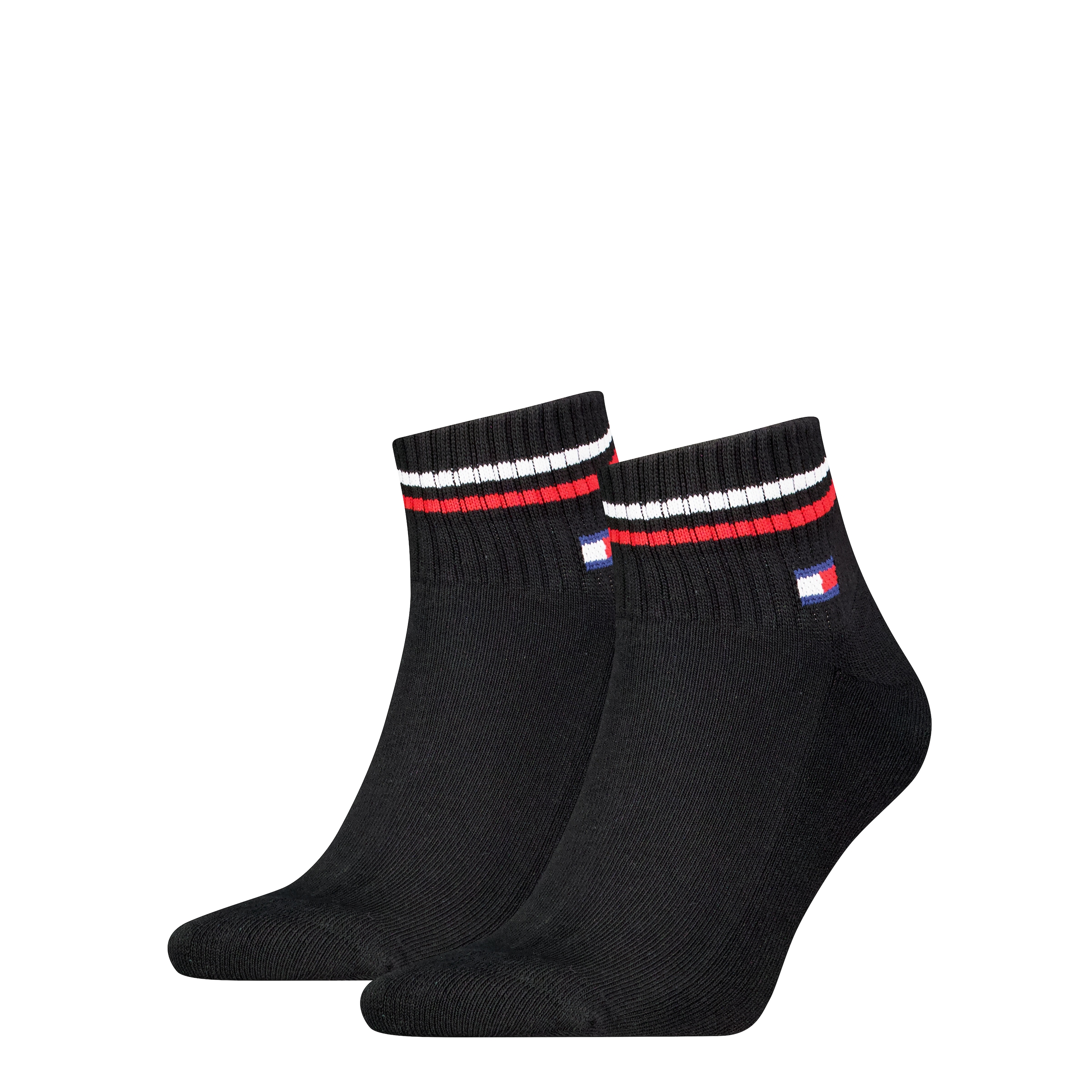 Tommy Hilfiger Kurzsocken »TH UNI TJ QUARTER 4P ICONIC« Half-Terry-Sohle für zusätzlichen Komfort