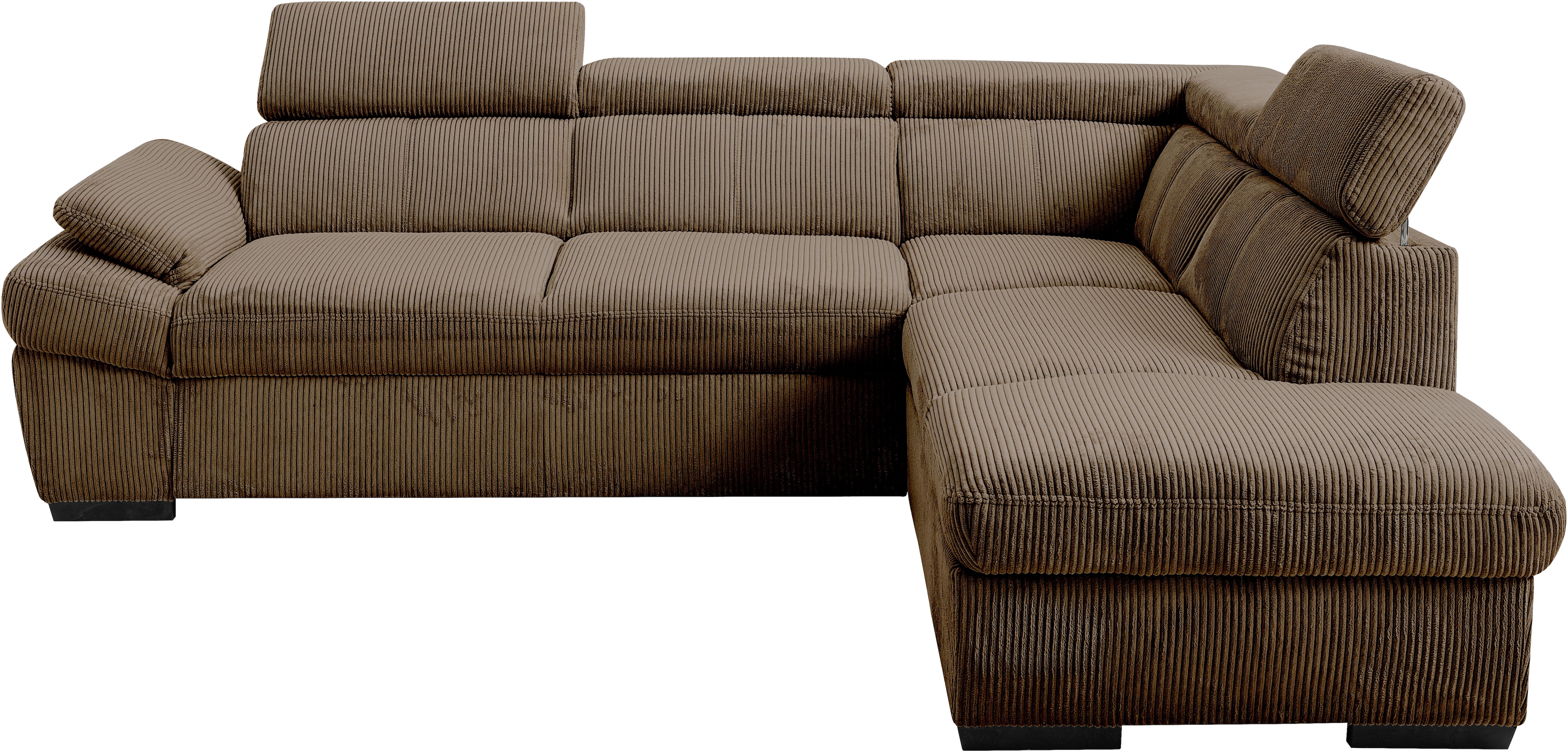 exxpo - sofa fashion Ecksofa inkl. Kopf- und Armteilverstellung, wahlweise mit Bettfunktion