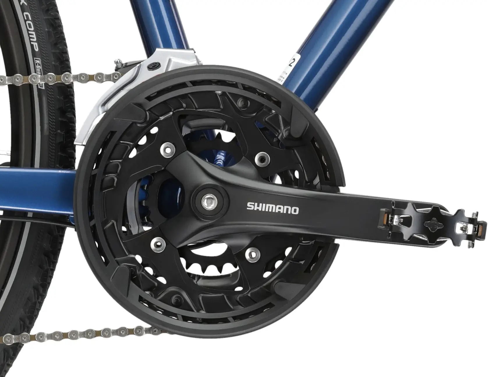 Kross Crossrad »KROSS Crossbike Evado 6.0 28" blau 27 Gänge«, 27 Gang, Shimano, Alivio M3100 Schaltwerk, Kettenschaltung