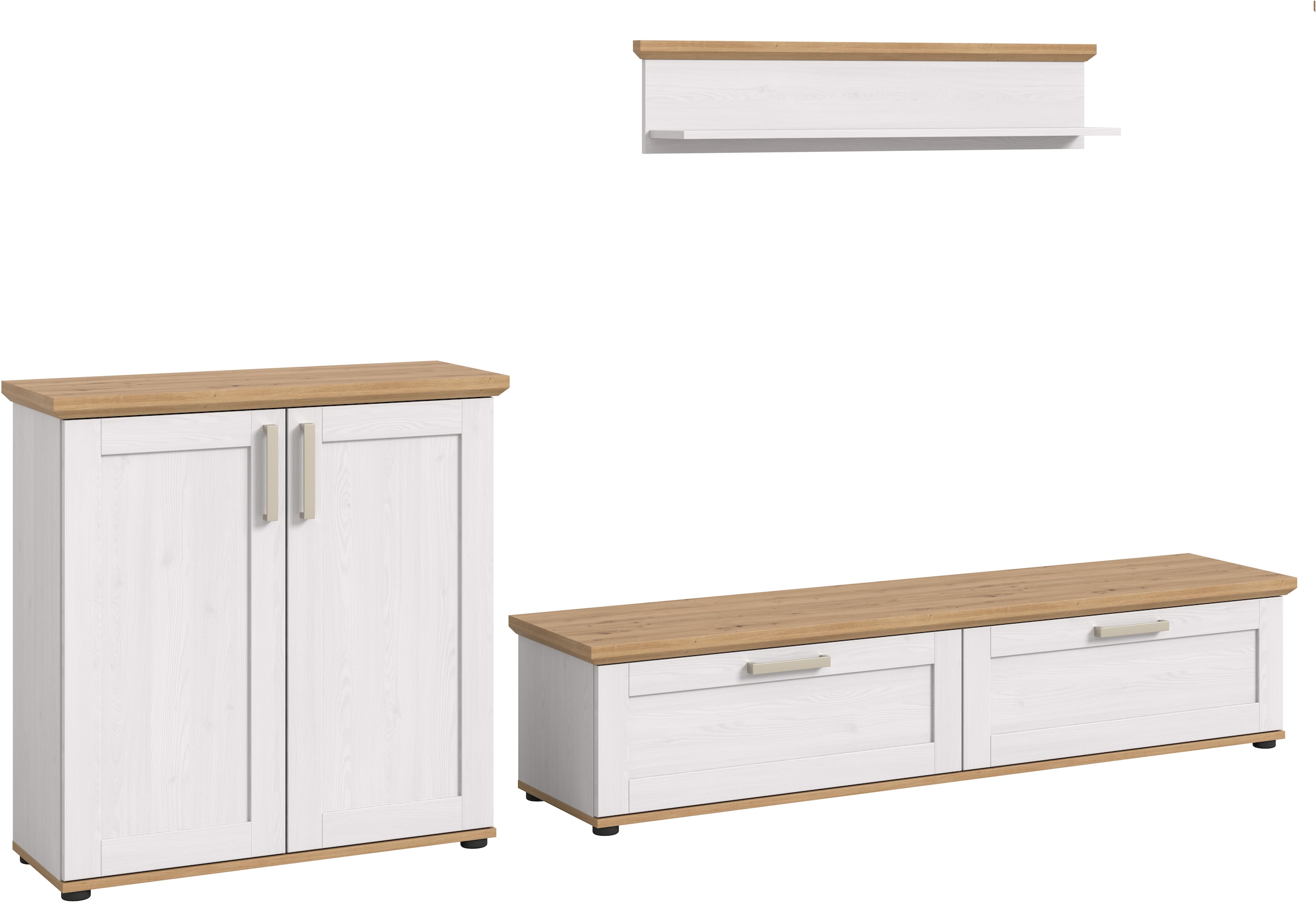 Home affaire Wohnwand "Cosenza", (Set, 3 St.), Cosenza, Breite: 260 cm, Hig günstig online kaufen