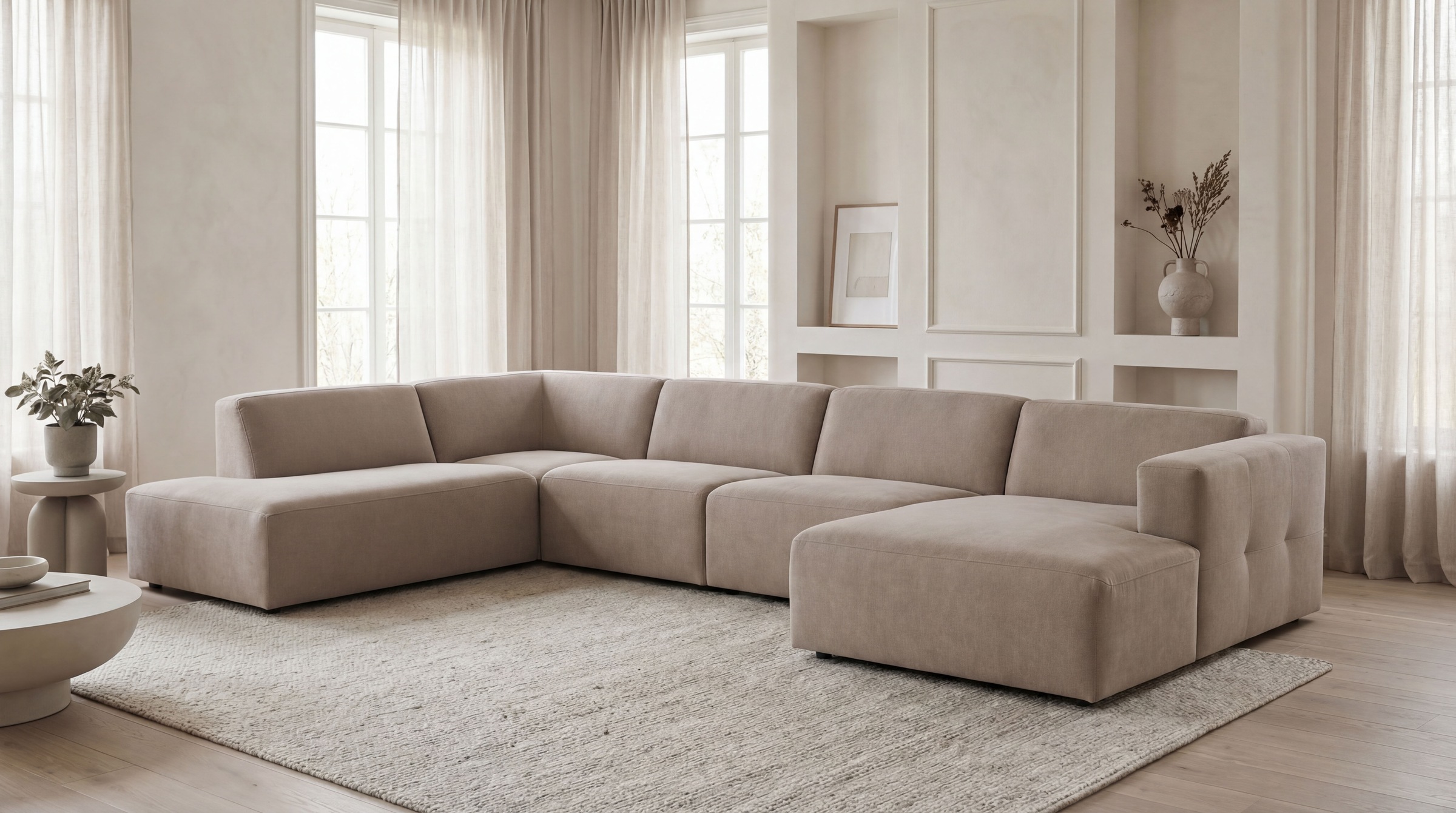 OTTO home Wohnlandschaft "Kelani" mit dekorativer Knopfsteppung an den Arml günstig online kaufen