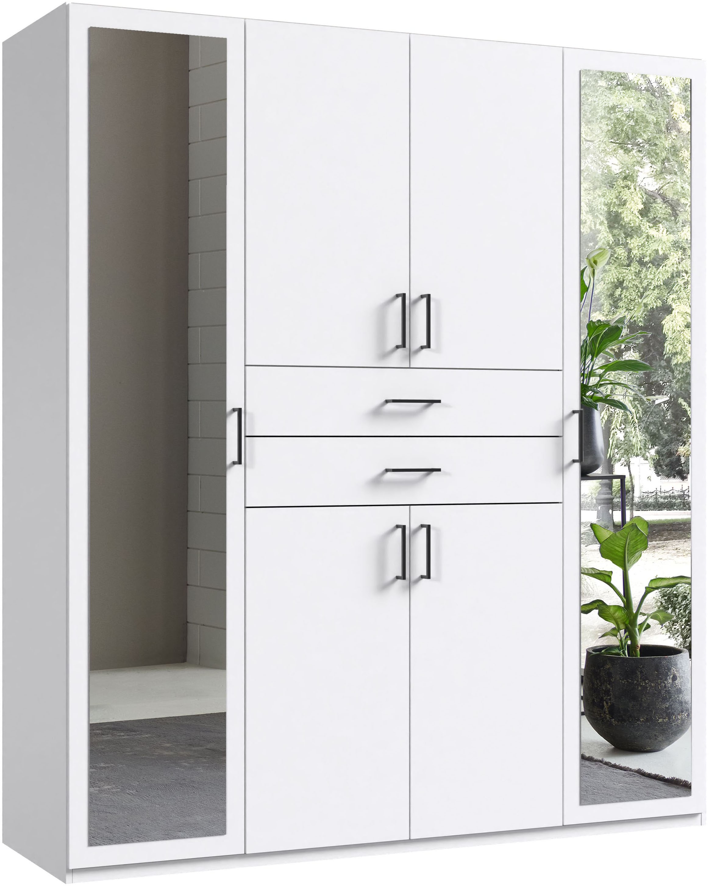 Wimex Kleiderschrank "Diver Drehtürenschrank mit Spiegel, 180, 225 o. 270cm günstig online kaufen
