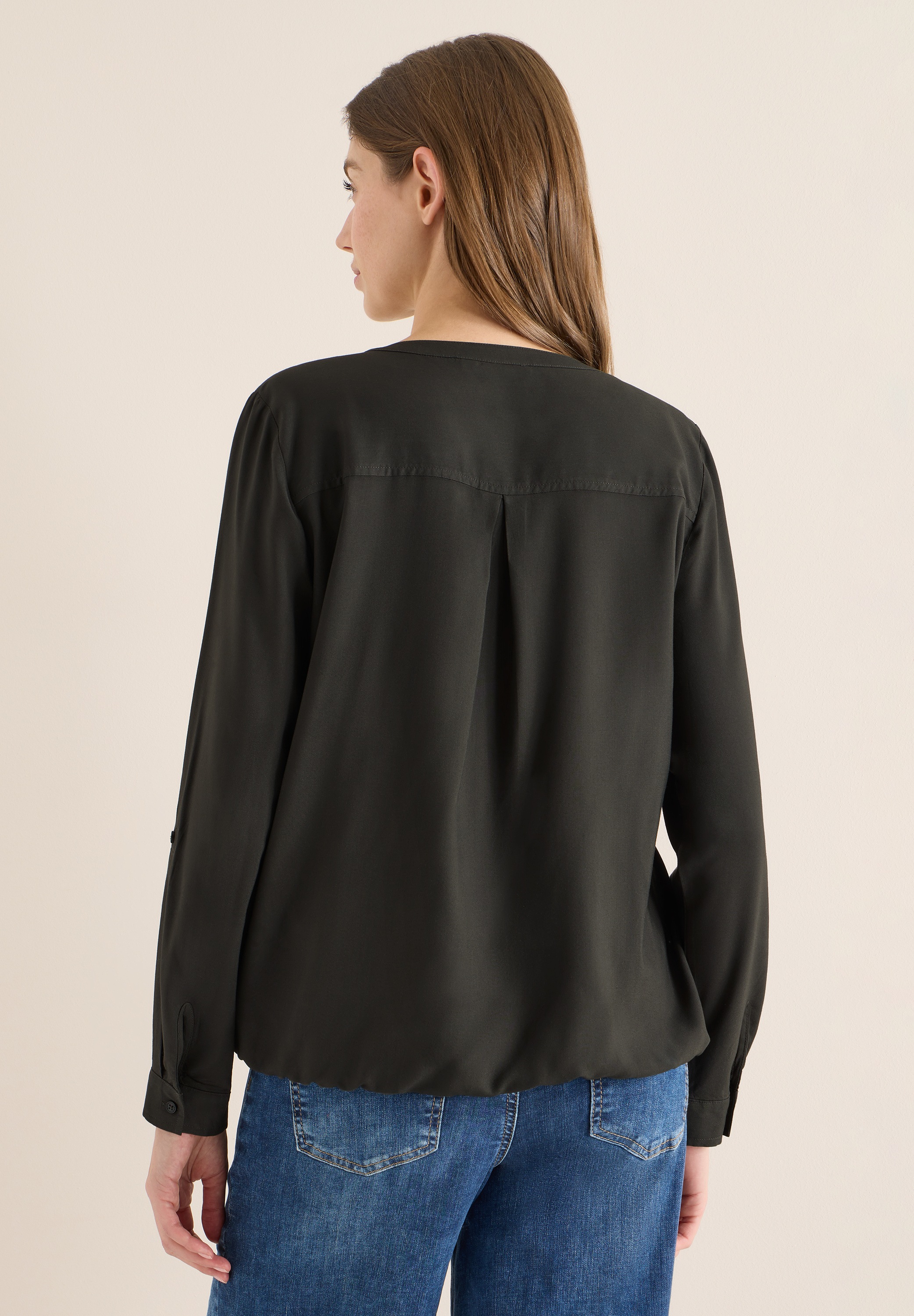 Cecil Langarmbluse in Unifarbe günstig online kaufen