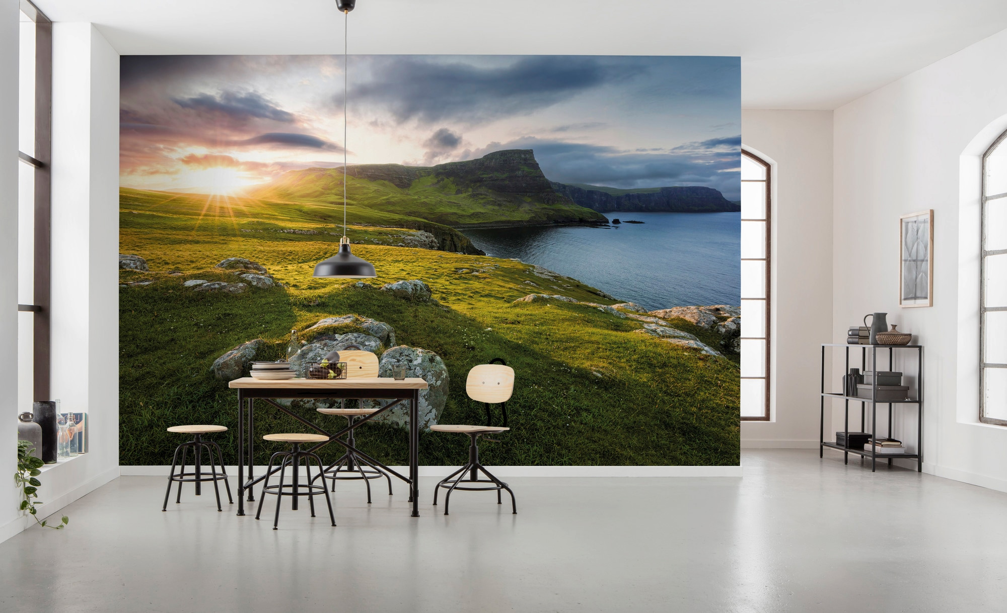 Komar Vliestapete »Scottish Paradise«, 450x280 cm (Breite x Höhe), Wohnzimmer, Schlafzimmer