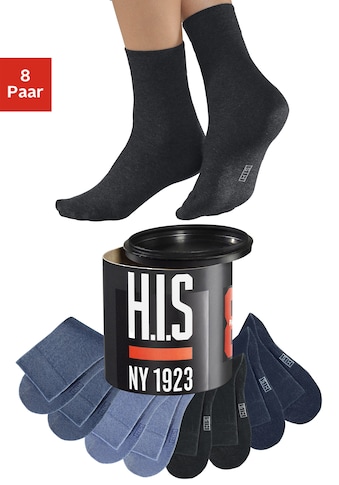 Socken, (Dose, 8 Paar)