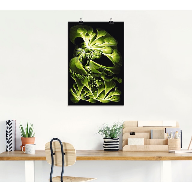 Artland Wandbild »Grüne Gartenfee«, klassische Fantasie, (1 St.), als  Alubild, Leinwandbild, Wandaufkleber oder Poster in versch. Größen kaufen |  BAUR