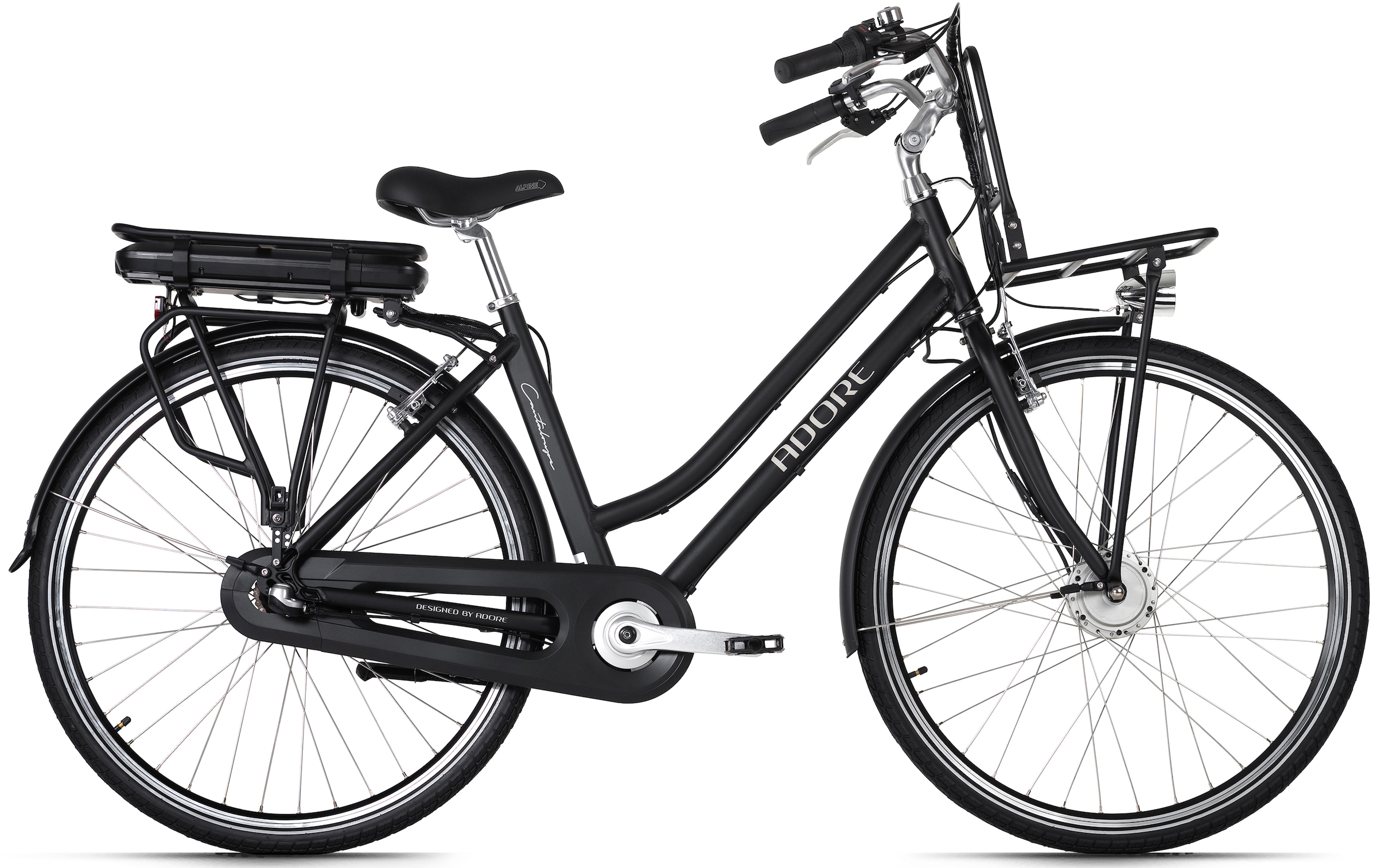Adore E-Bike »Cantaloupe«, 3 Gang, Shimano, Nexus, Frontmotor 250 W, Pedelec, Elektrofahrrad für Damen u. Herren, Cityrad