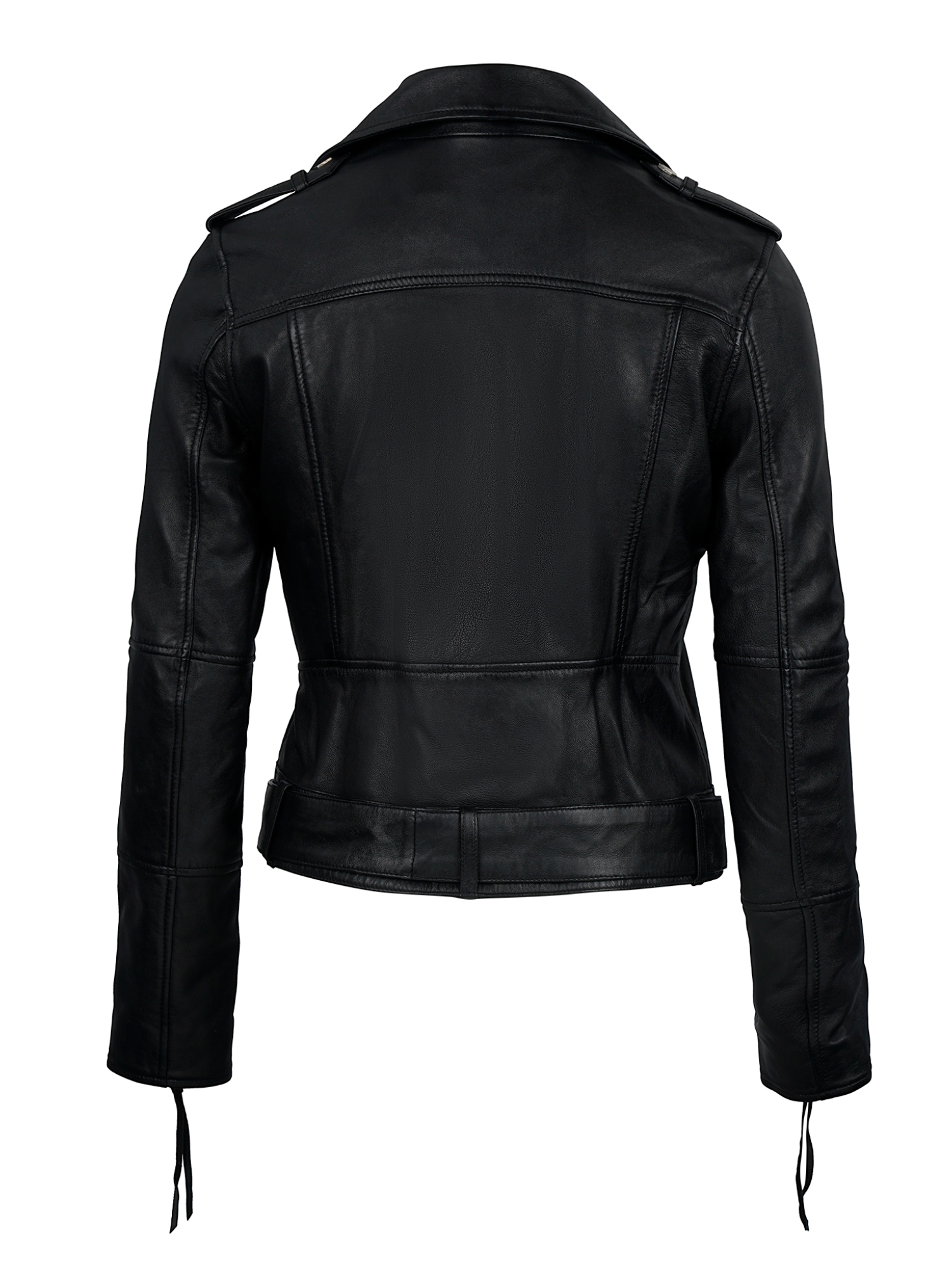 trueprodigy Lederjacke »Milena Bikerjacke mit Reißverschlussdetails« ohne Kapuze