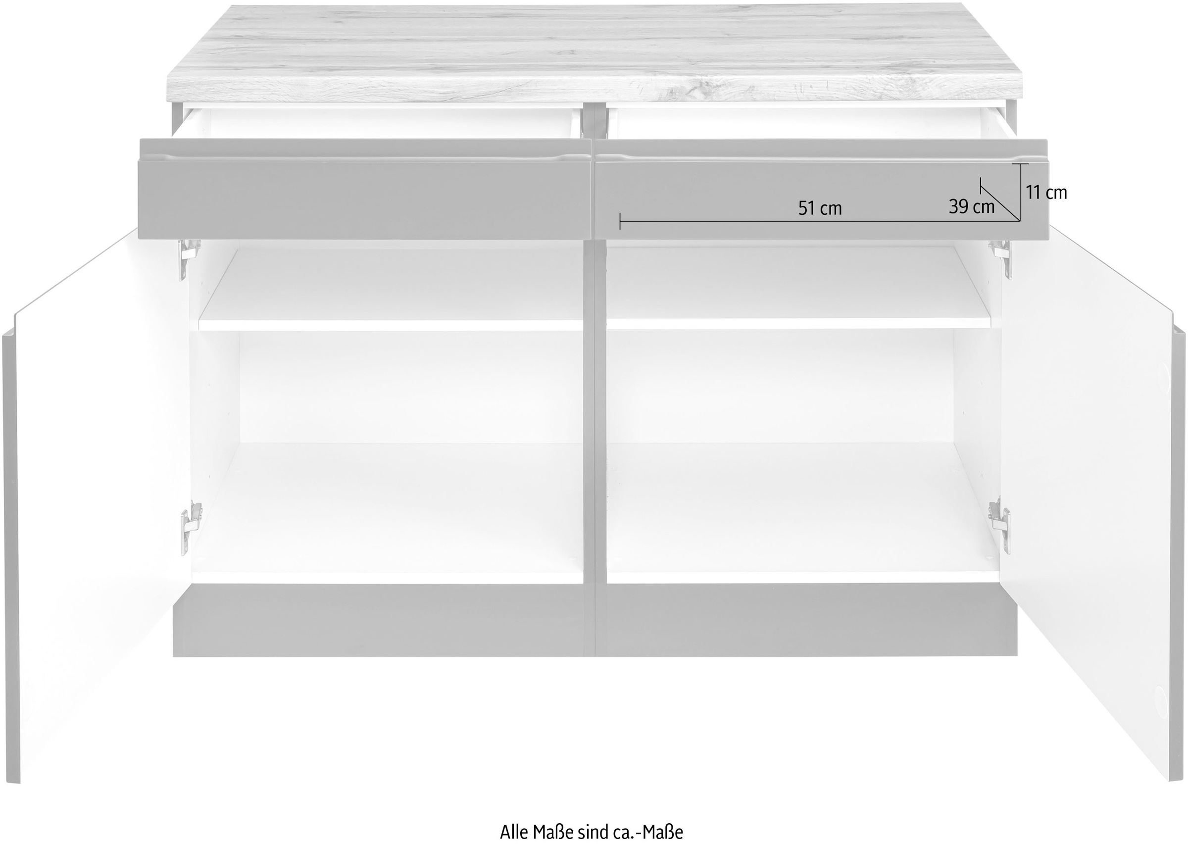 KOCHSTATION Unterschrank »KS-Bruneck«, >>Bruneck