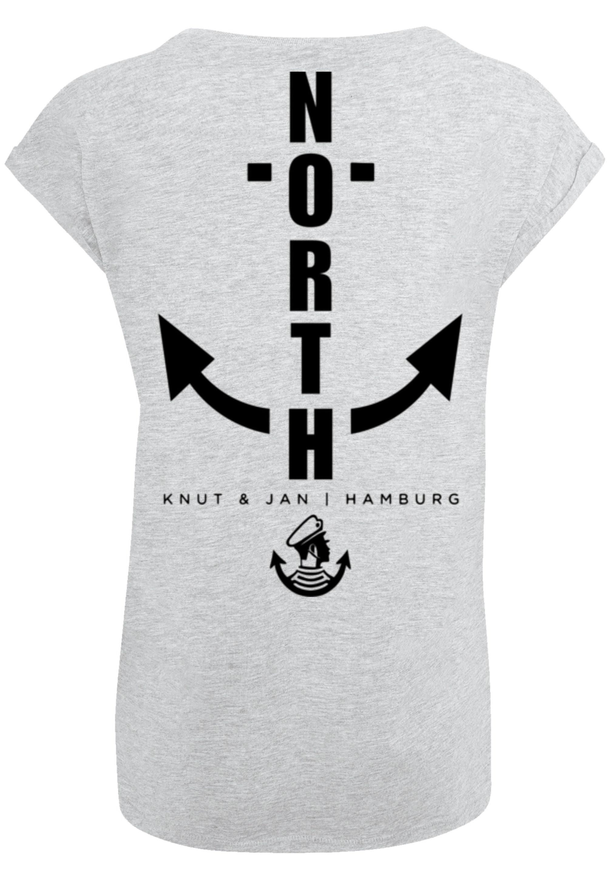 F4NT4STIC T-Shirt »North Anchor Knut & Jan Hamburg«, Print