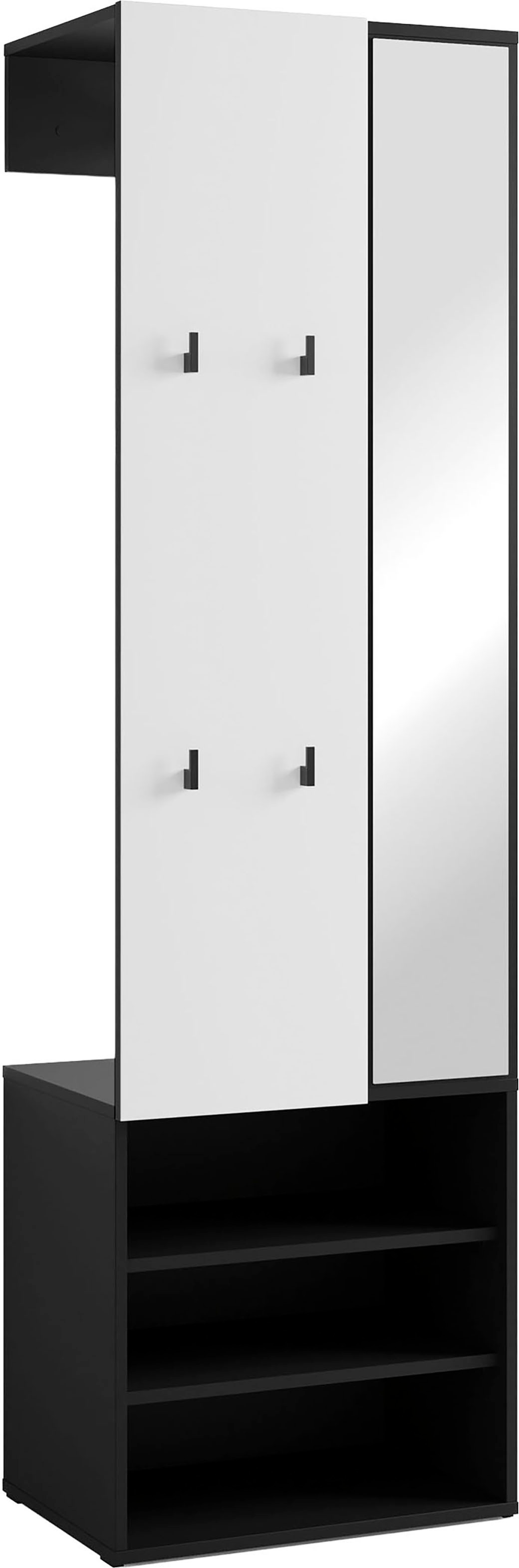 byLIVING Kompaktgarderobe "Dielen - Set Andorra" 1 Stk. tlg. maximale Ordnu günstig online kaufen