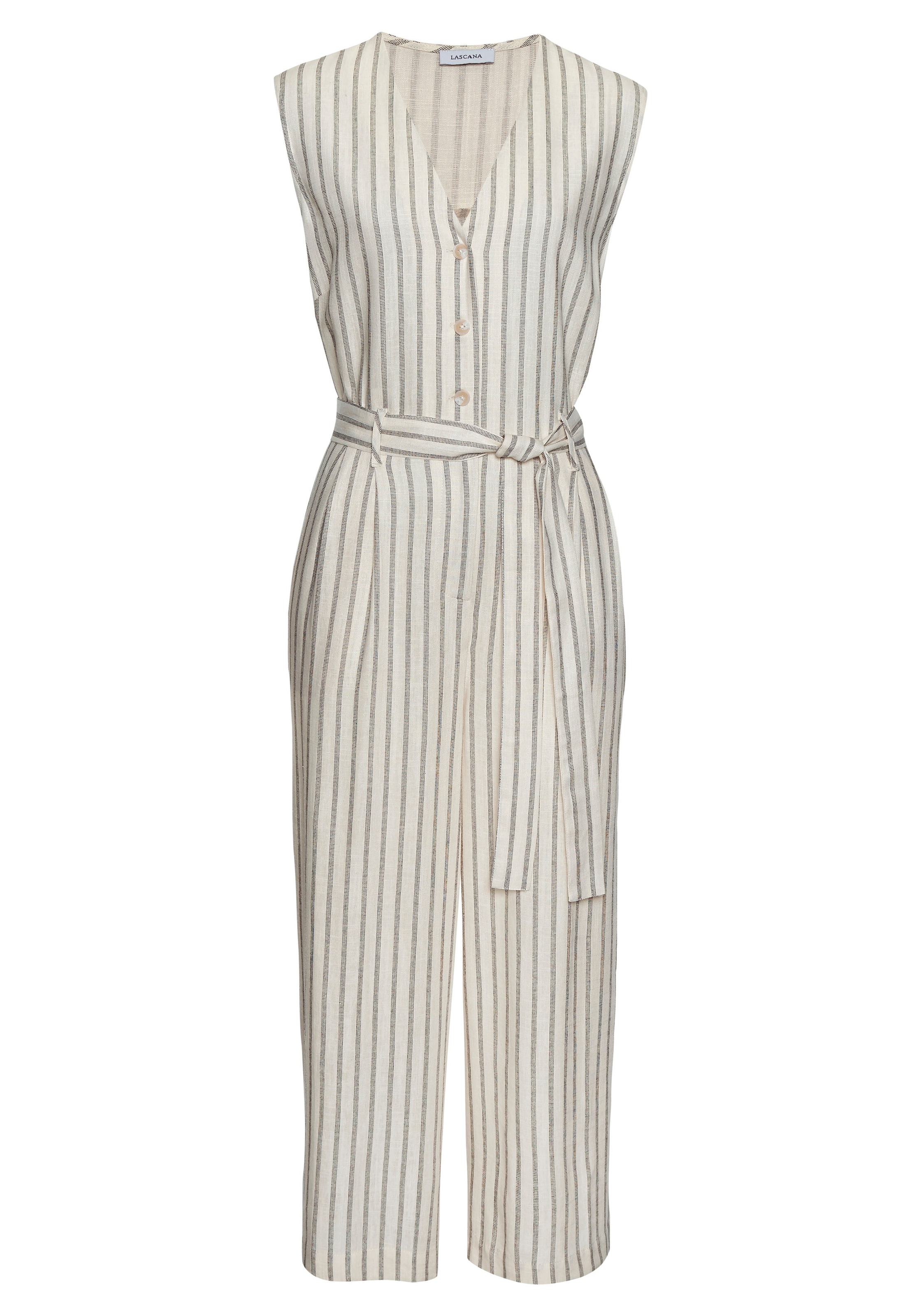 LASCANA Overall, (mit Bindegürtel), und Taschen, sommerlicher Jumpsuit, casual-chic
