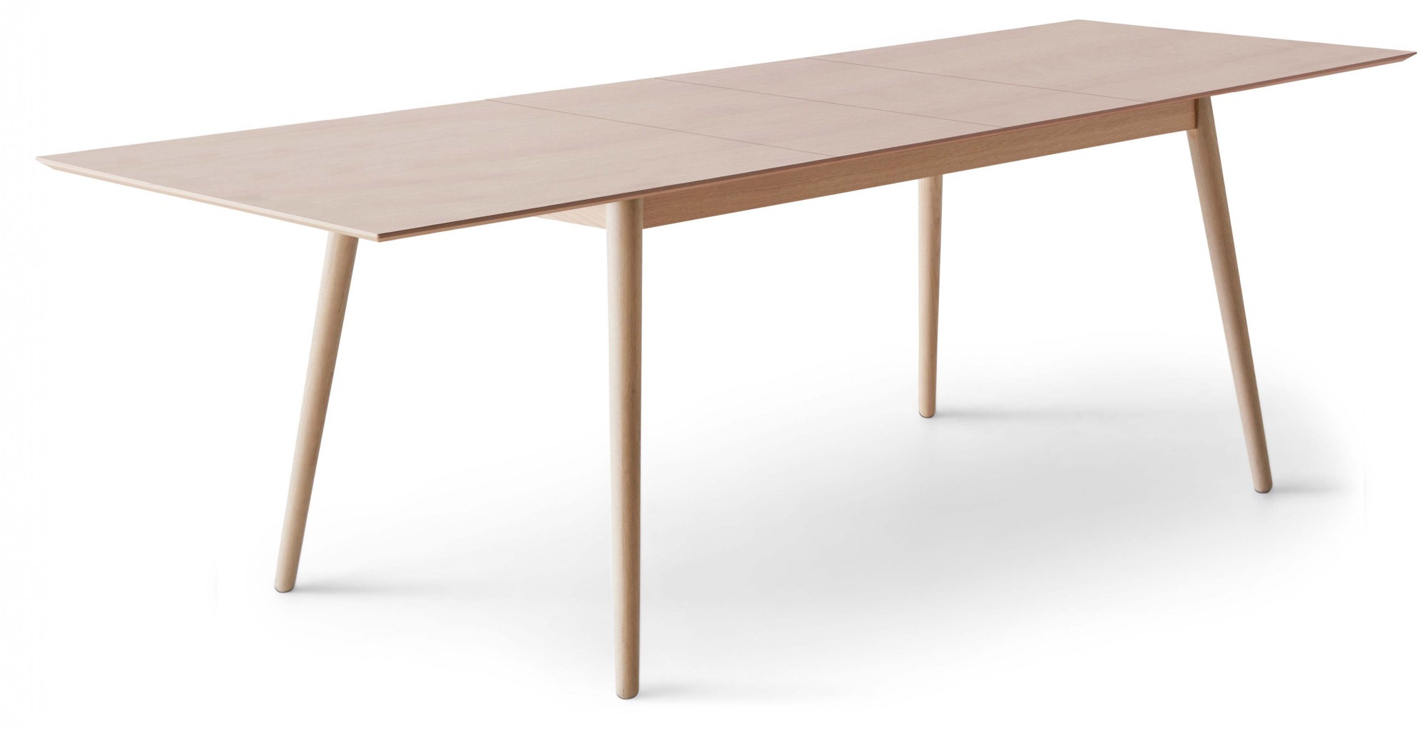 Hammel Furniture Esstisch »Meza Designtisch mit Auszugsfunktion und 2 Einlegeplatten«, (1 St.), rechteckige Tischplatte MDF, Esche Massivholzgestell
