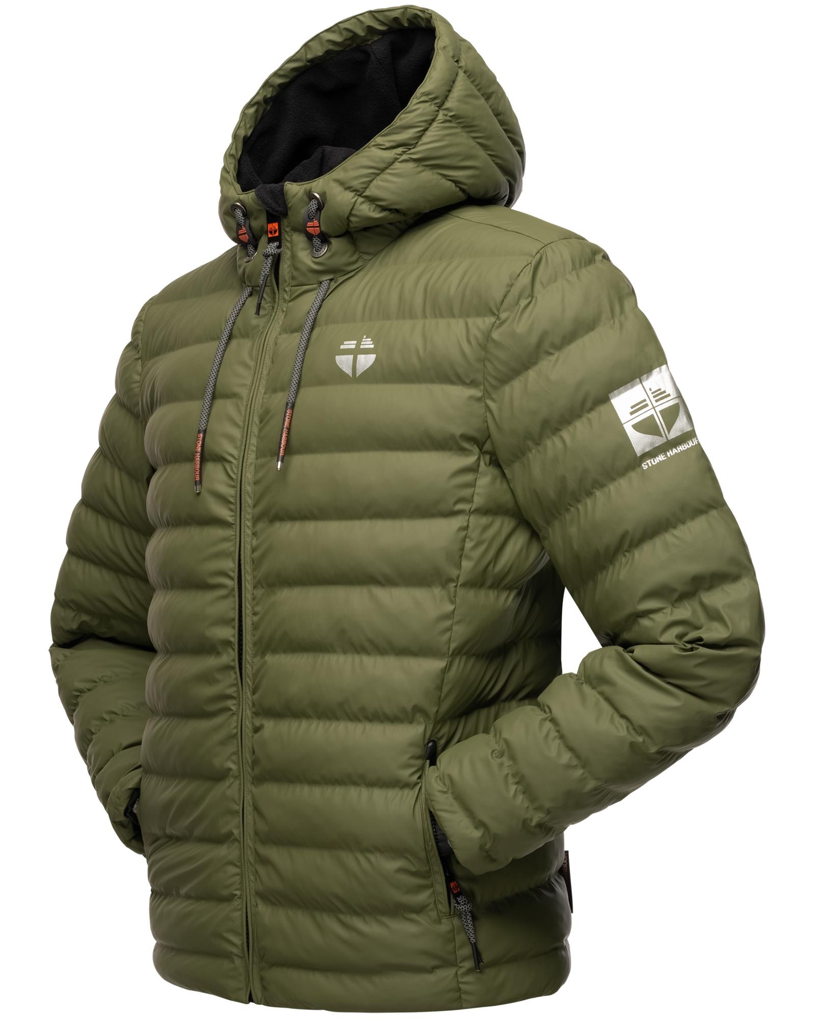 Stone Harbour Winterjacke »Zaharoo«, mit Kapuze, Wasserdichte, gesteppte Regenjacke für den Winter