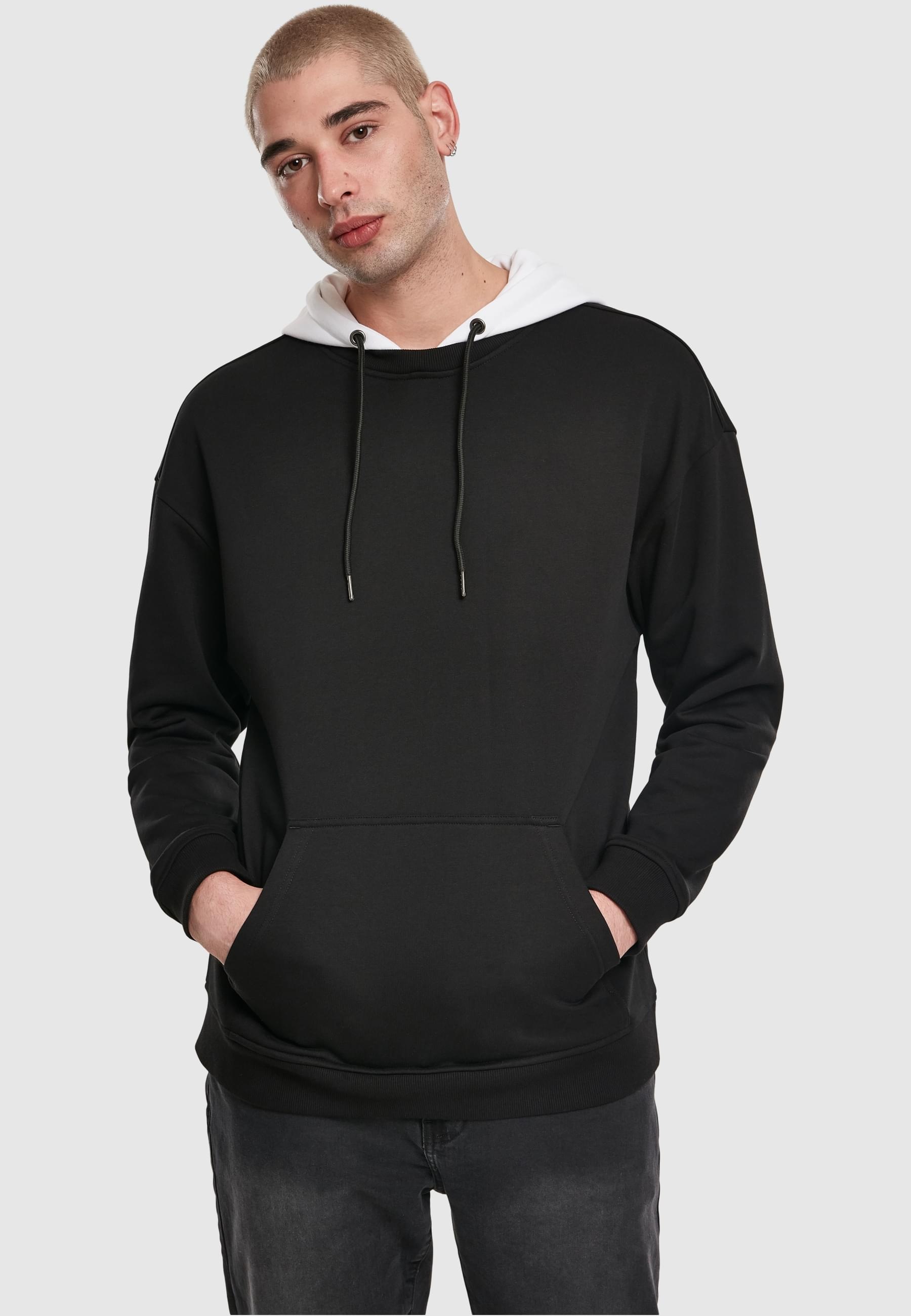 URBAN CLASSICS Rundhalspullover »Urban Classics Herren Oversized Hooded Crew«, (1 tlg.)