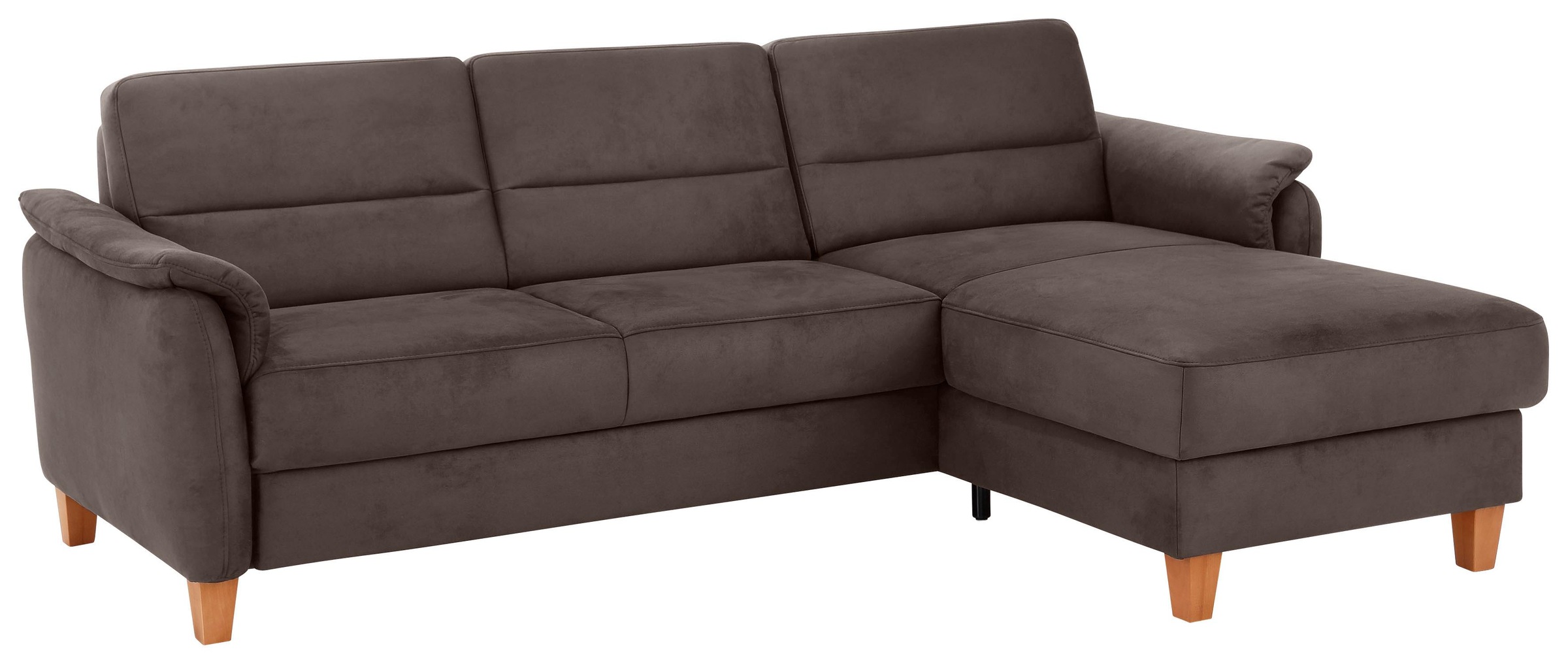 Home affaire Ecksofa "Palmera L-Form, B: 244 cm - OTTO. Verlässliche Qualität." optional Schlaffunktion & Bettkasten, Federkern